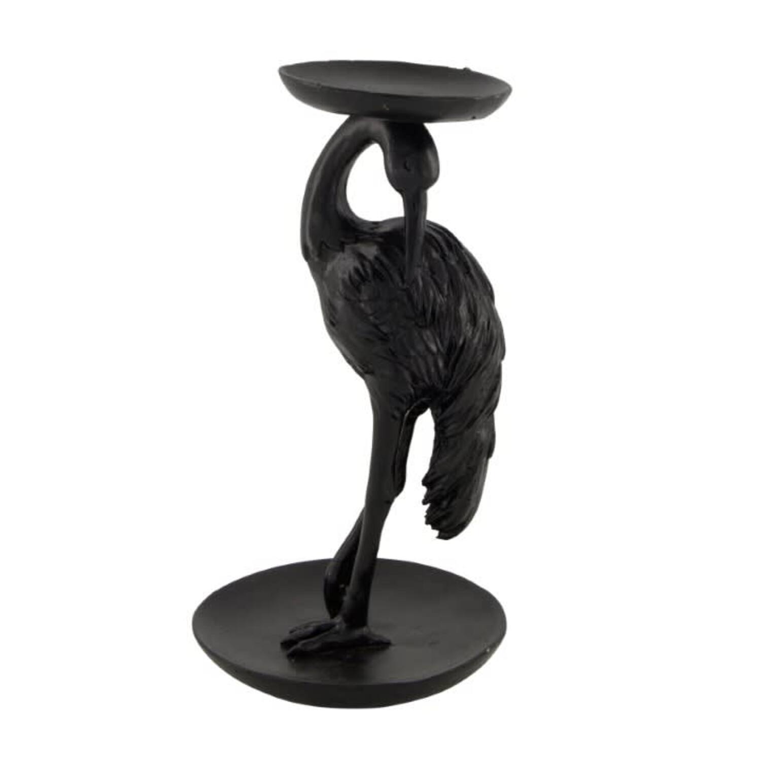 Figurine flamingo polyresin 11.5x11.5x21.5cm