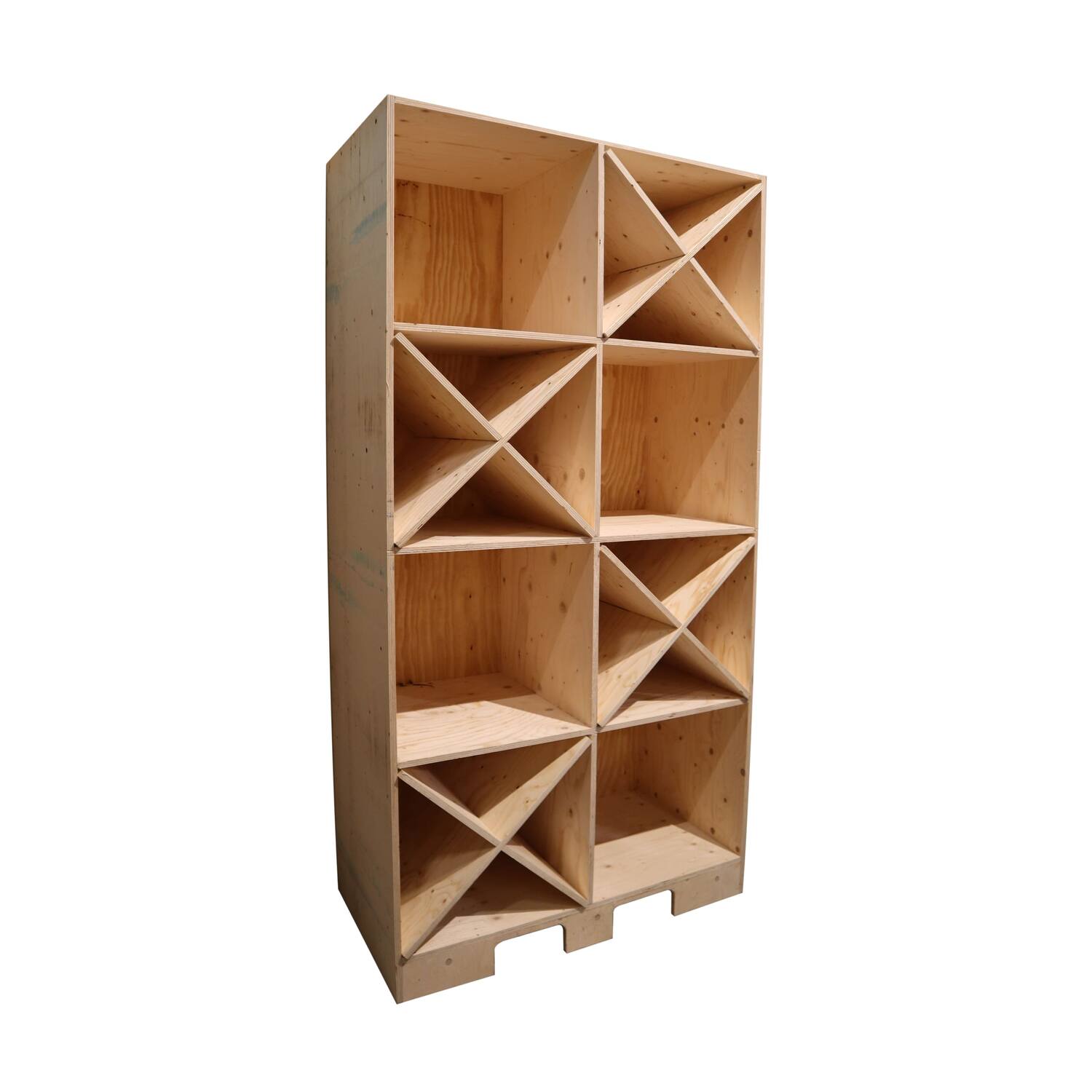 Display Concept dried flowers shelf wood 60x120x240cm - Natural