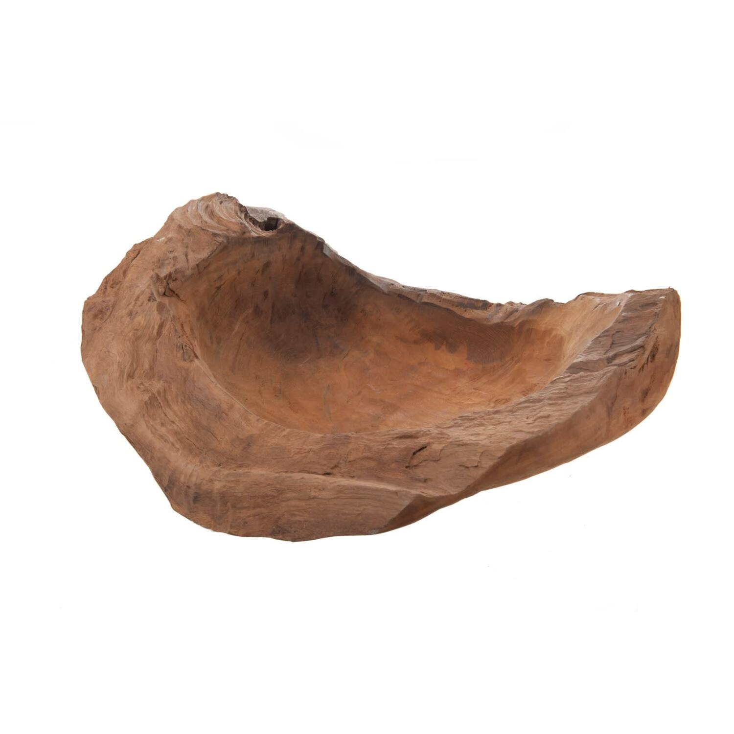 Bowl teak wood 60x60x14cm - Natural