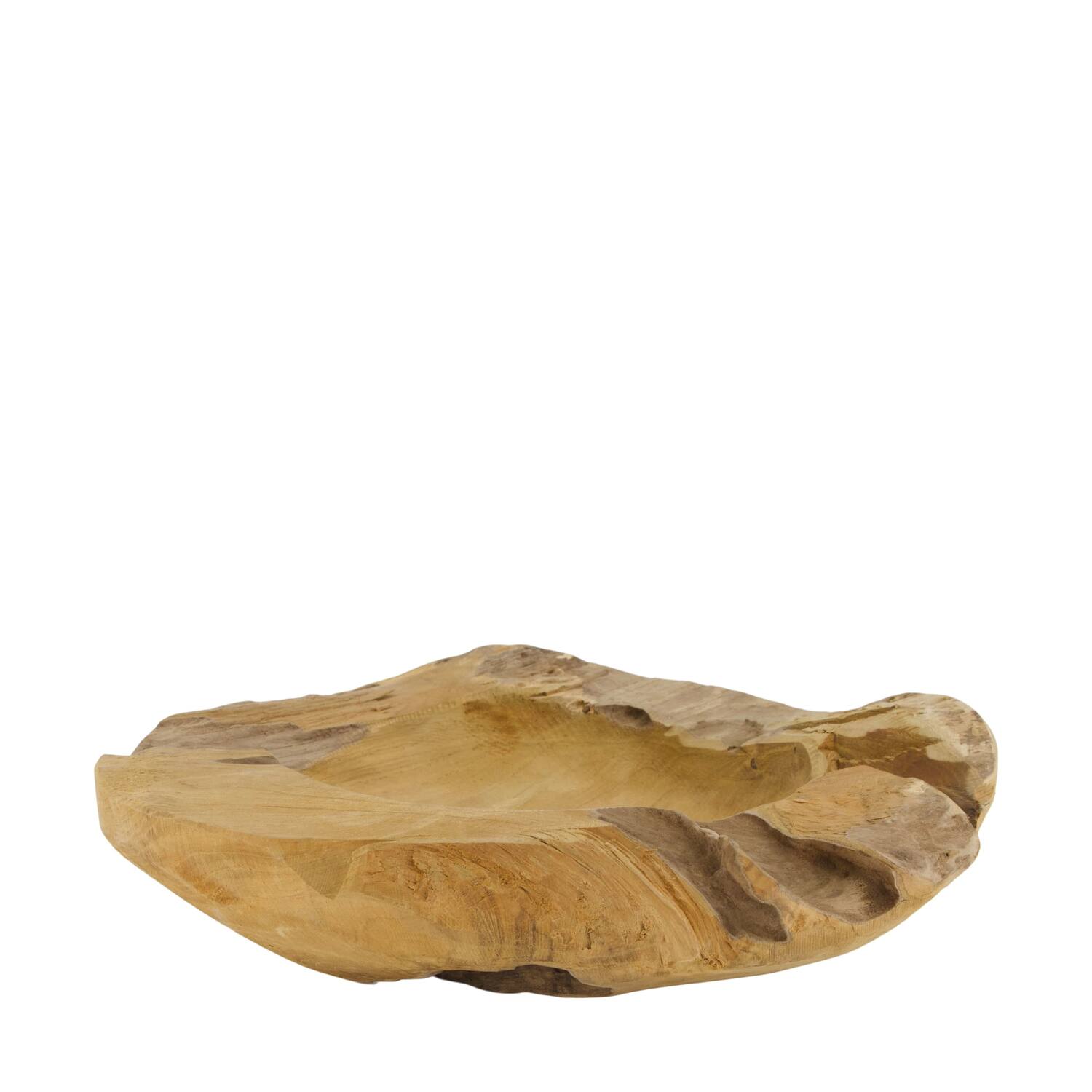 Bol - Bois de teck - 30x26x9cm - Naturel