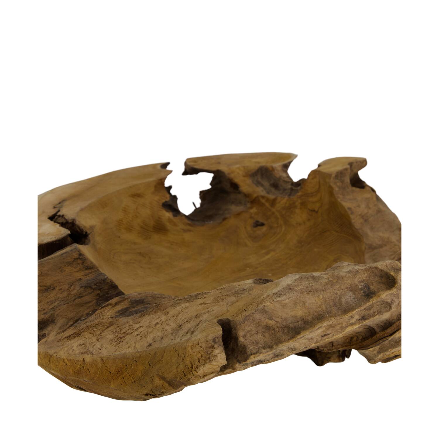 Bowl coffee teak wood 50x45x10cm - Natural