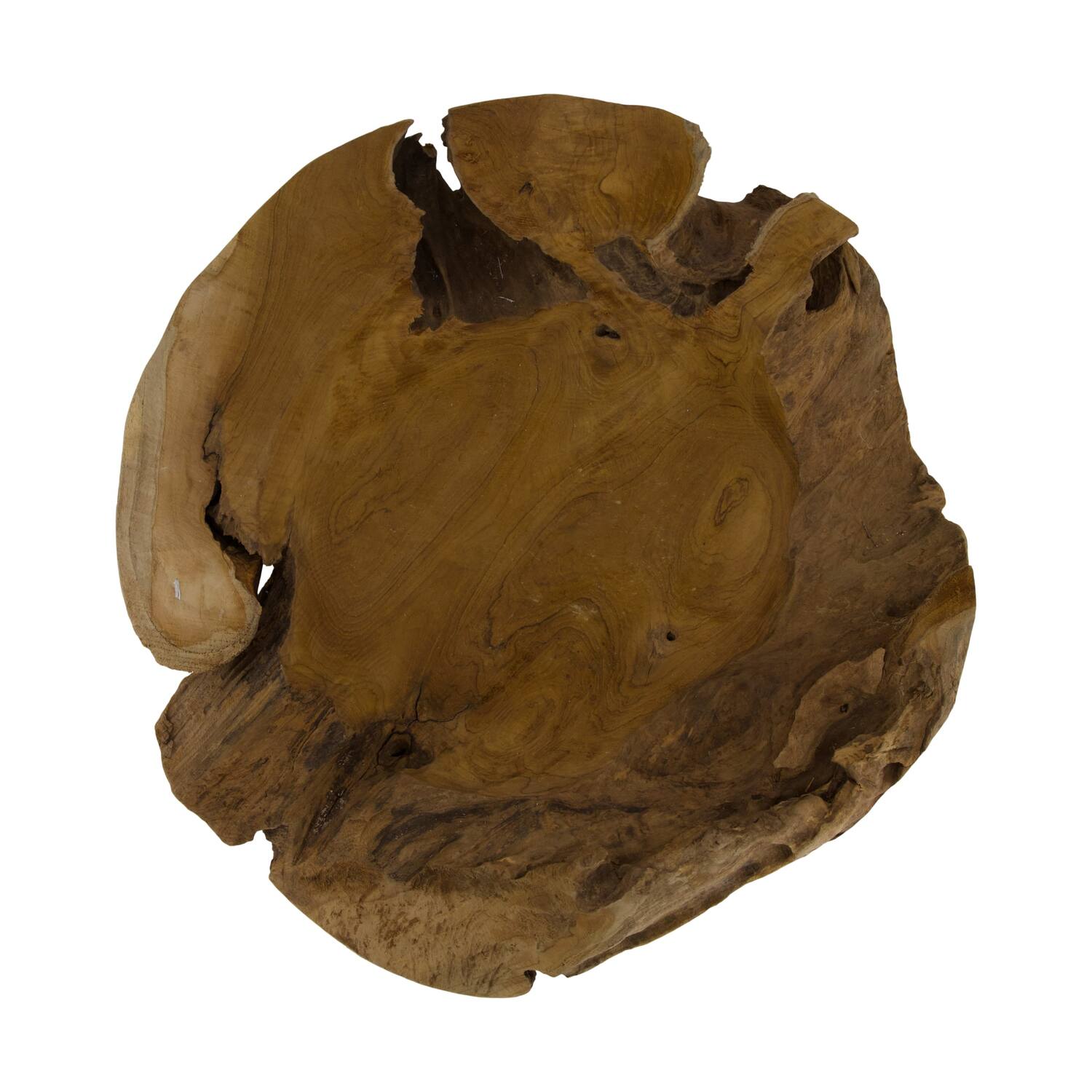 Bowl coffee teak wood 50x45x10cm - Natural