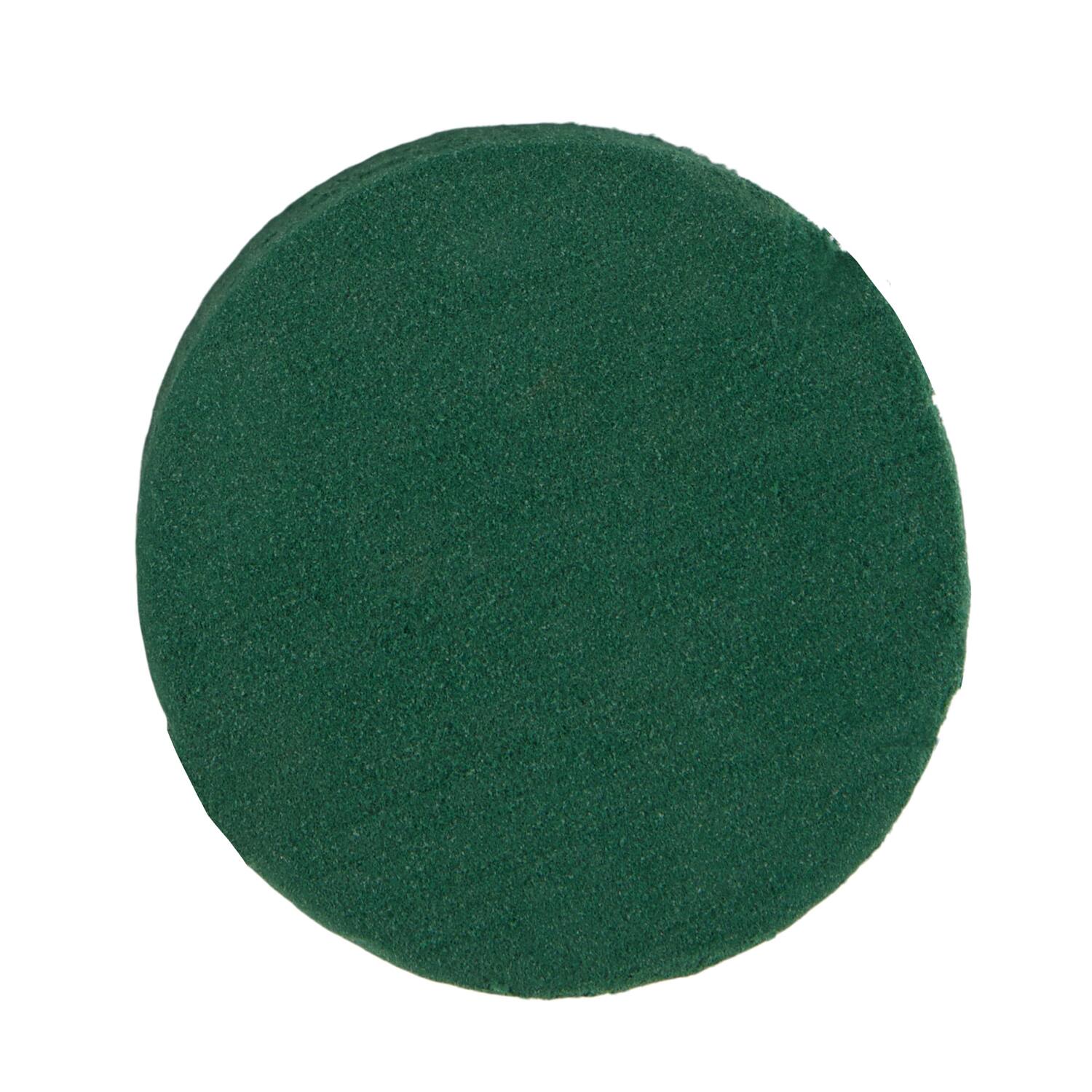 Floral foam round packed foam 8x8x5cm 4pc - Natural