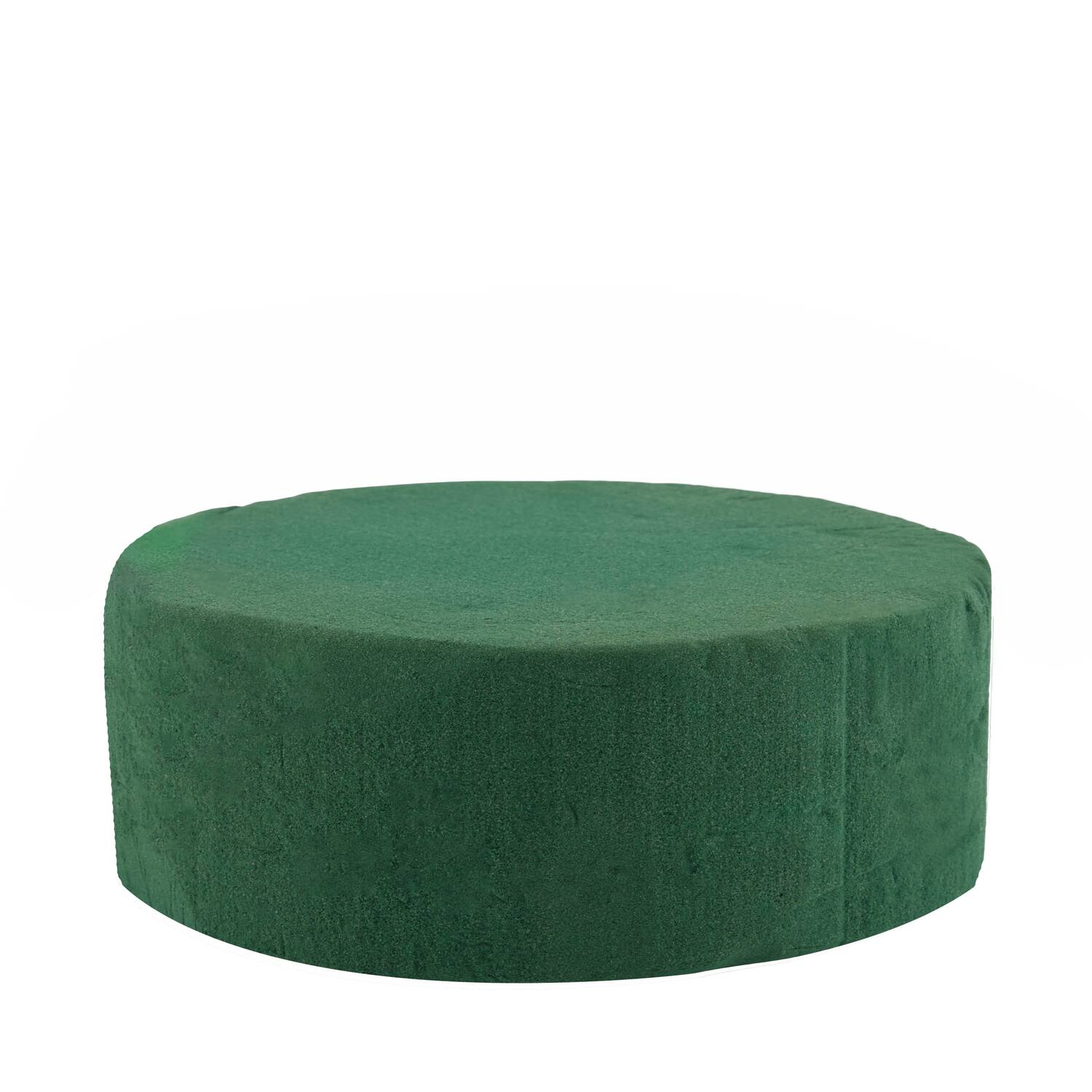 Floral foam round packed foam 22x22x7cm - Natural