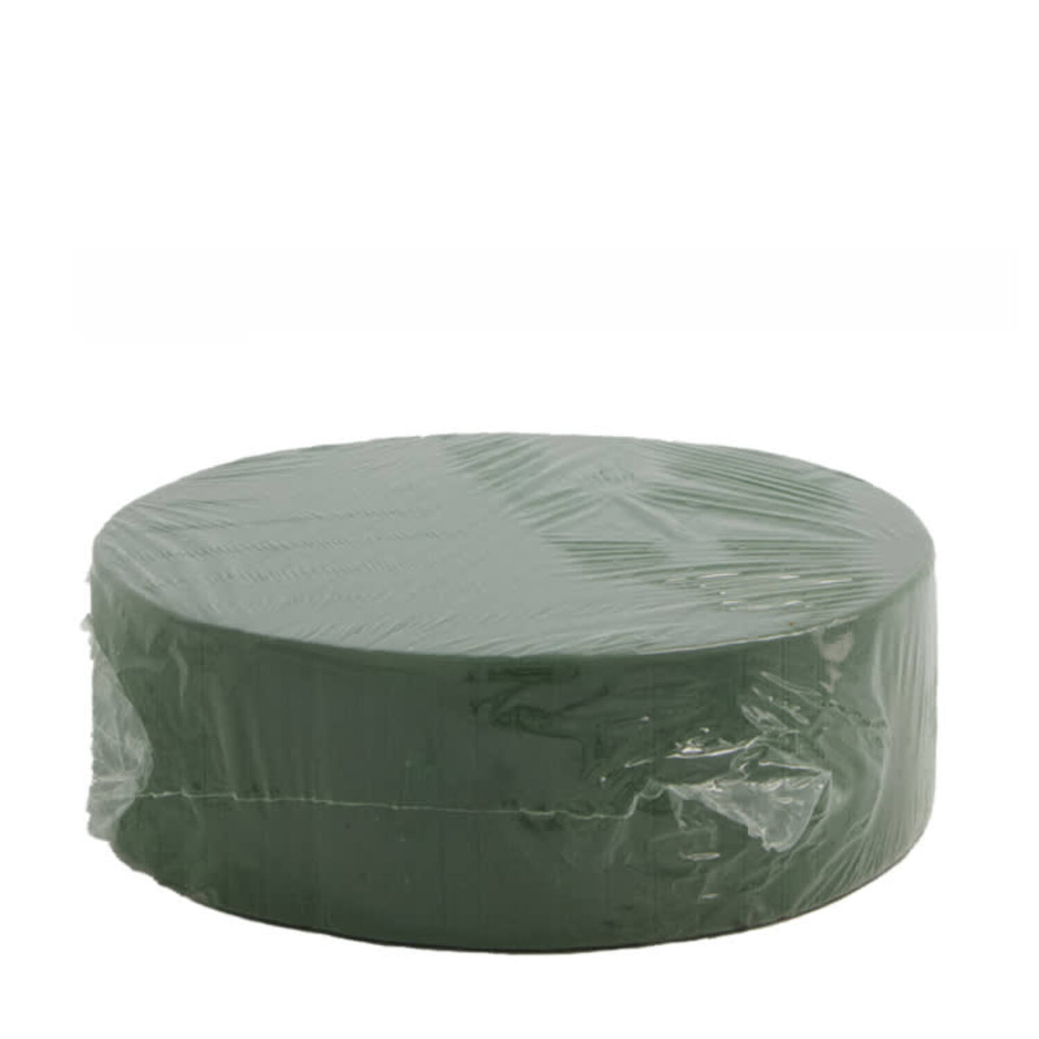 Floral foam round packed foam 22x22x7cm - Natural