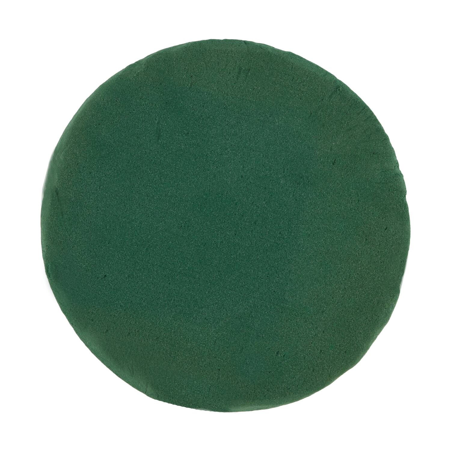 Floral foam round packed foam 22x22x7cm - Natural