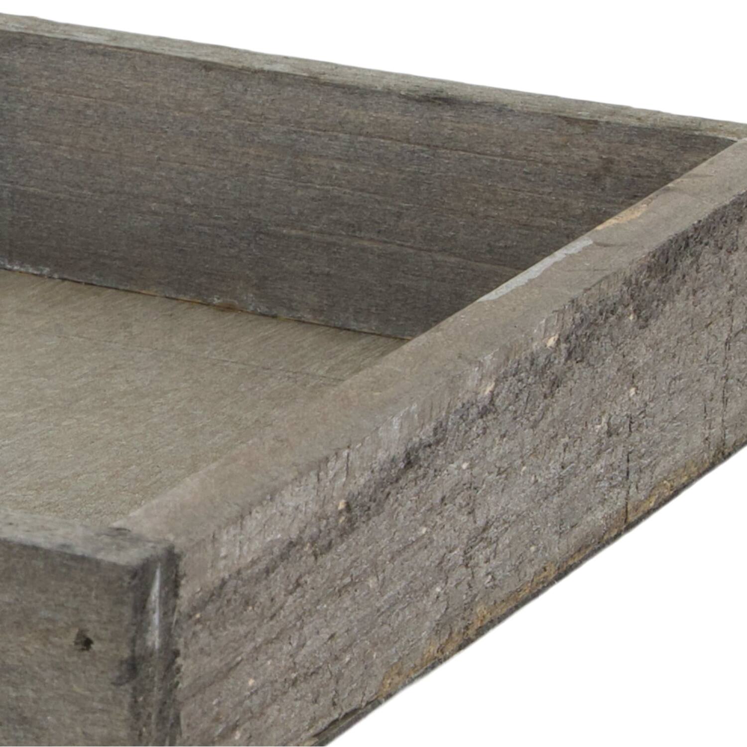 Tray square fir wood 20x20x4cm