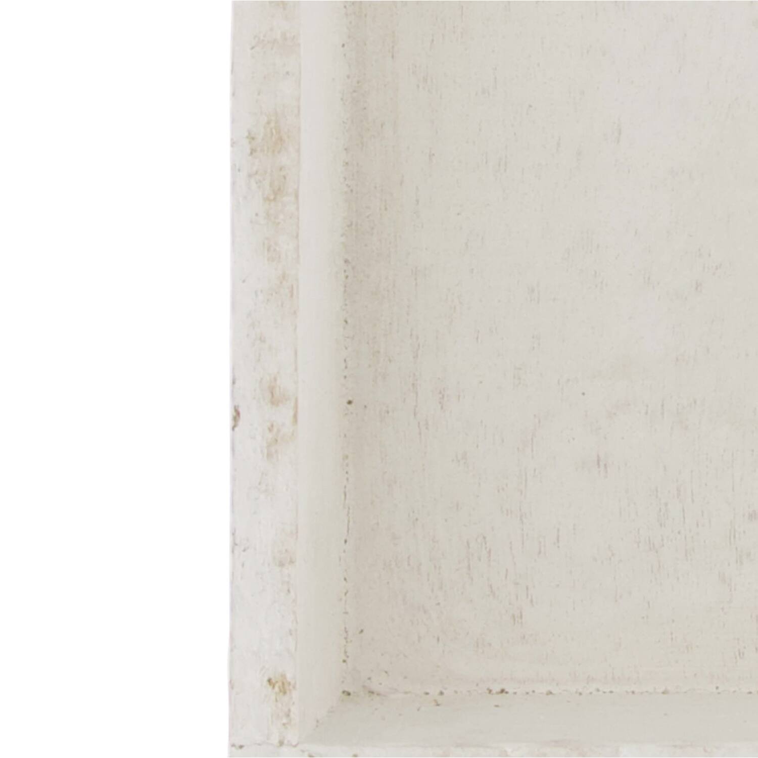 Tray square fir wood 30x30x4cm - White