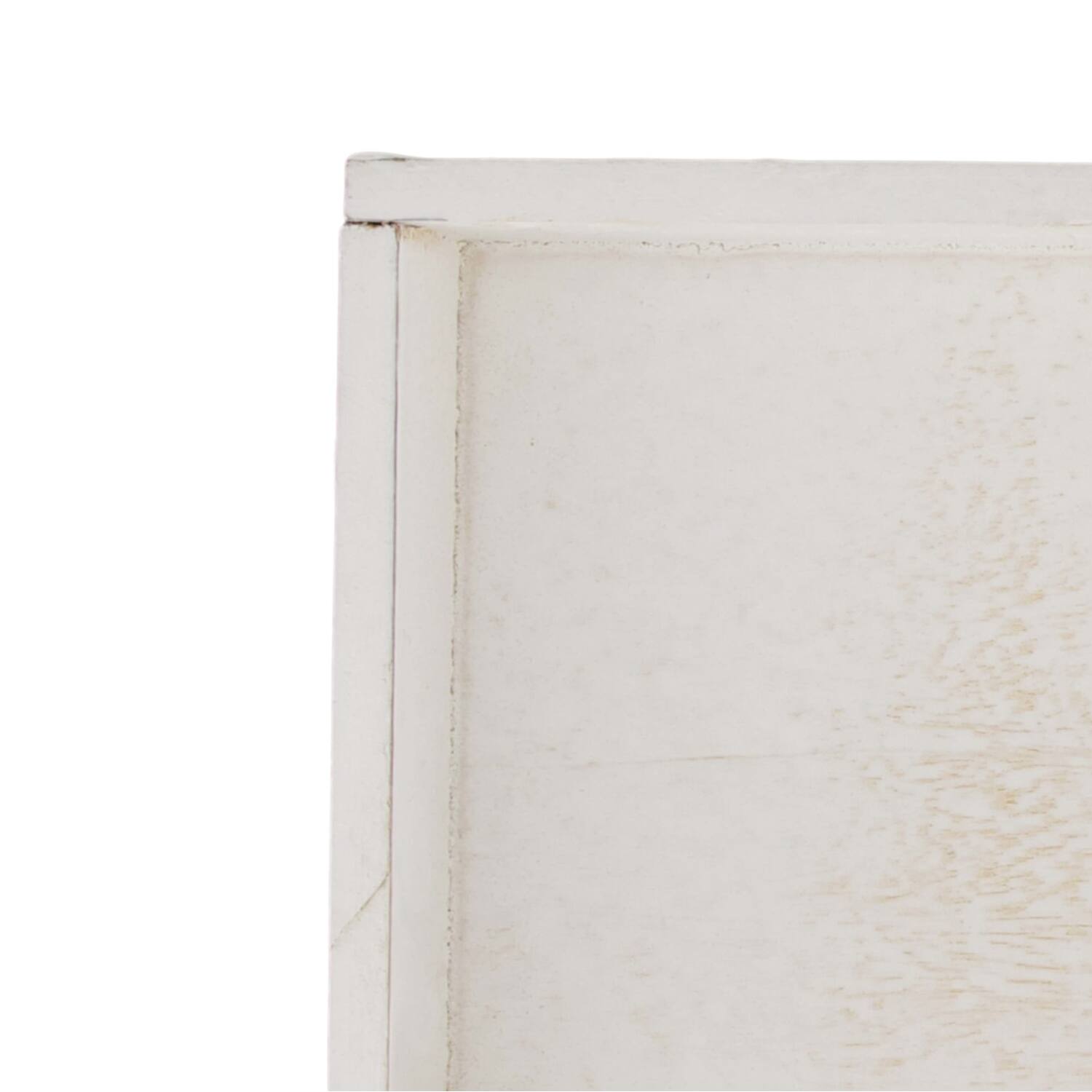 Tray fir wood 42x14x3cm - White