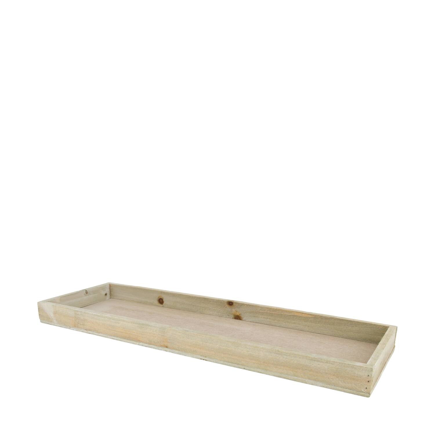 Tray rectangular fir wood 60x20x3cm