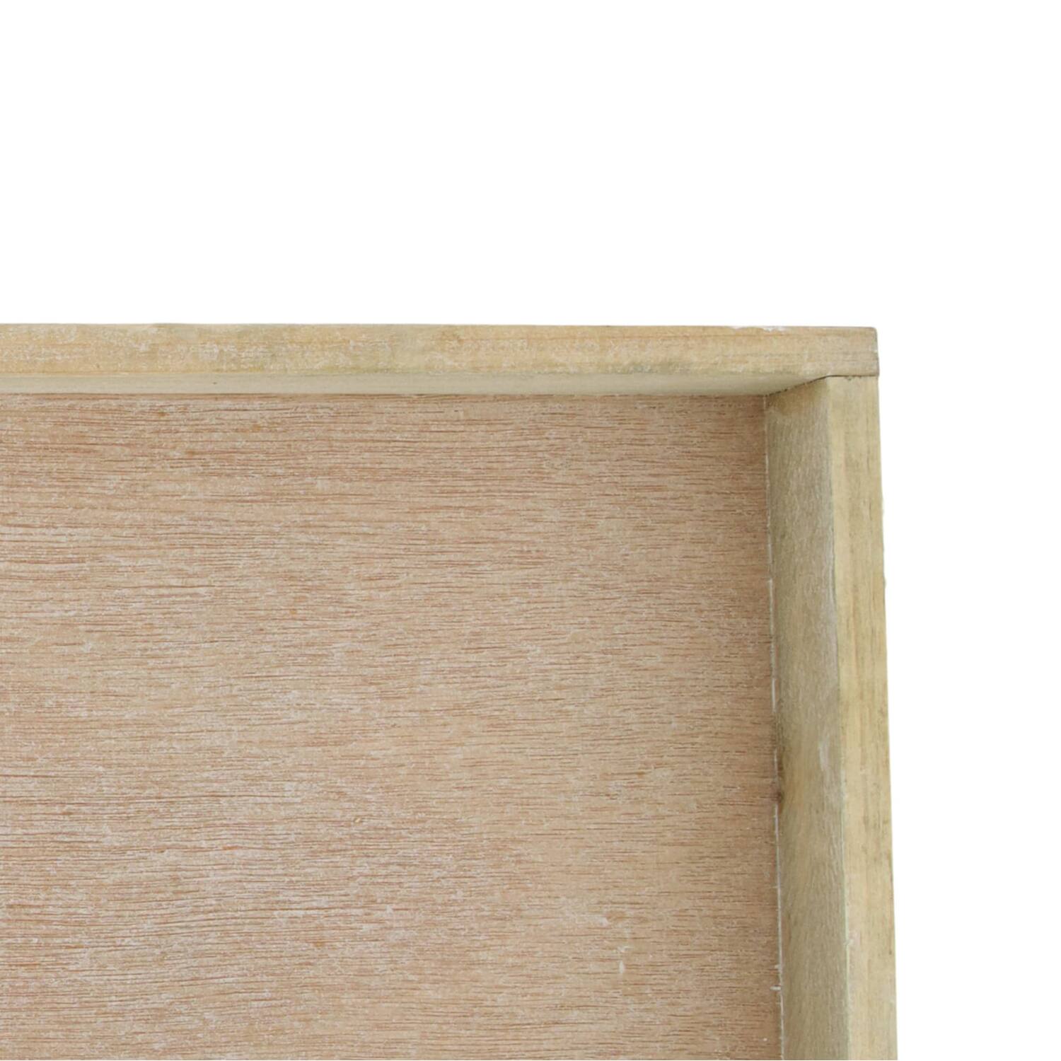 Tray rectangular fir wood 60x20x3cm
