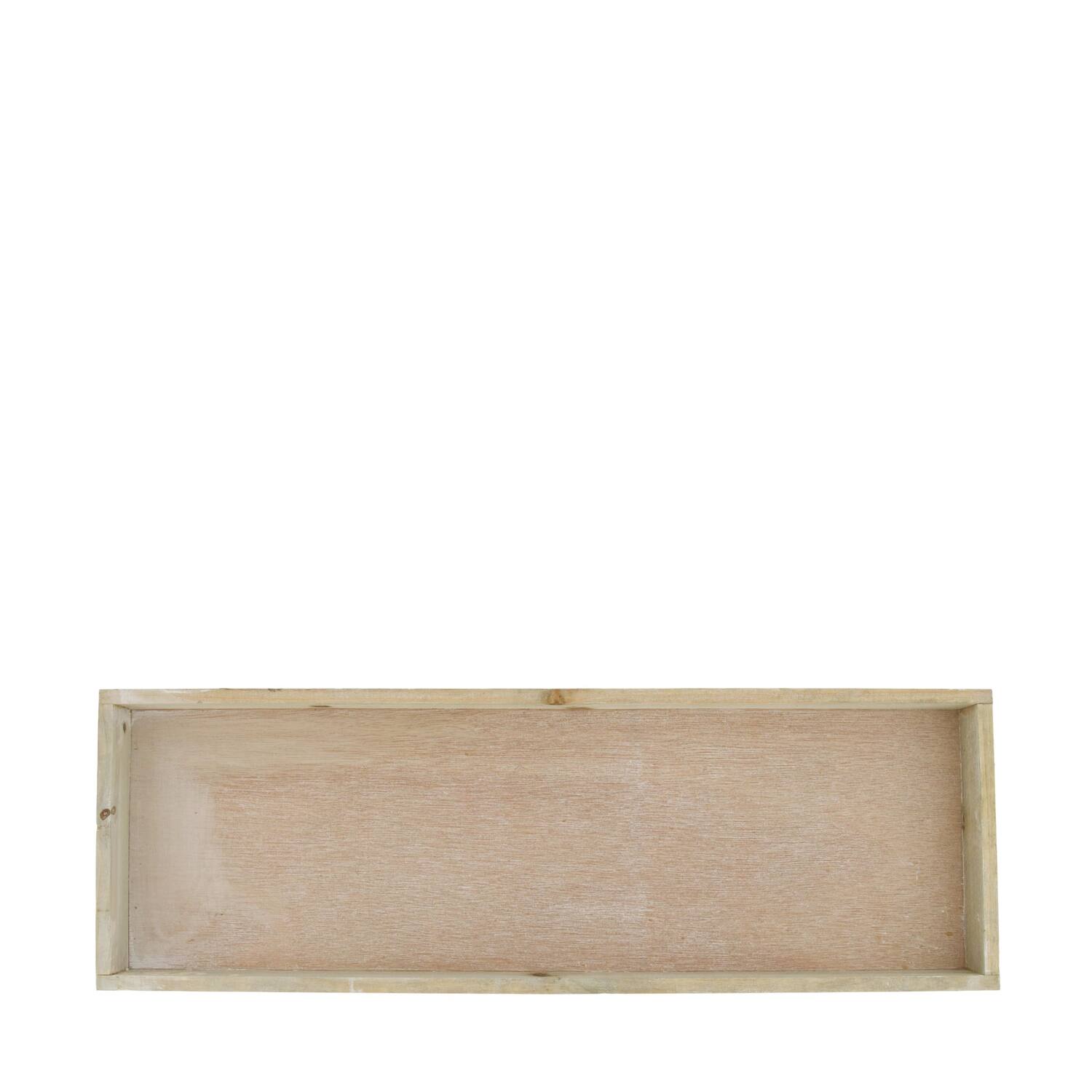 Tray rectangular fir wood 60x20x3cm