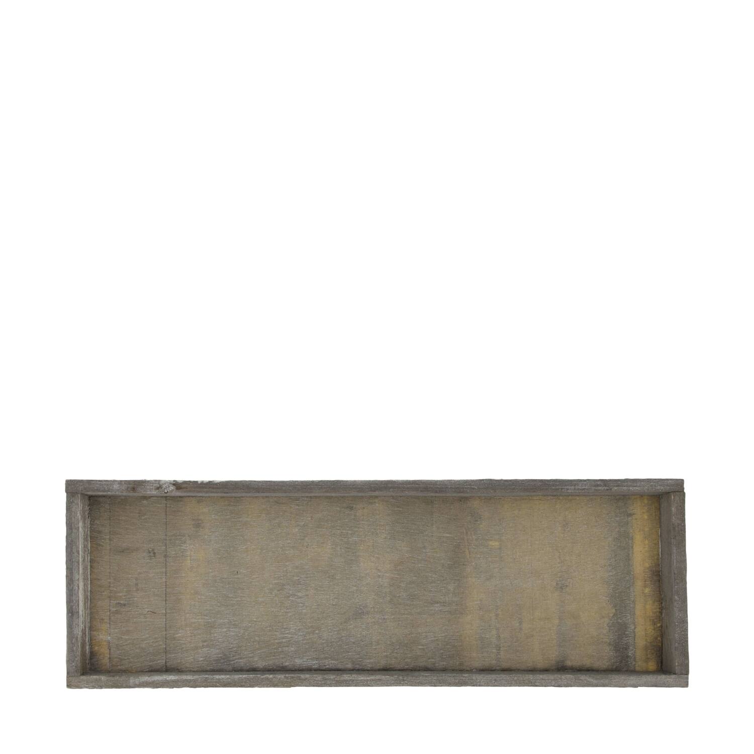 Tray rectangular fir wood 42x14x3cm