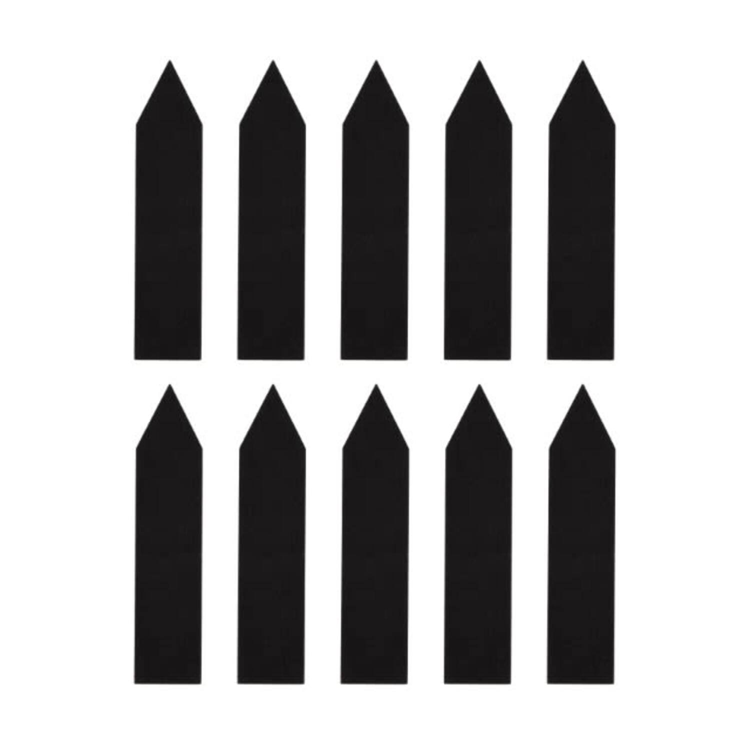 Plant marker blackboard plywood 4x0.4x18cm FSC 100% - Black