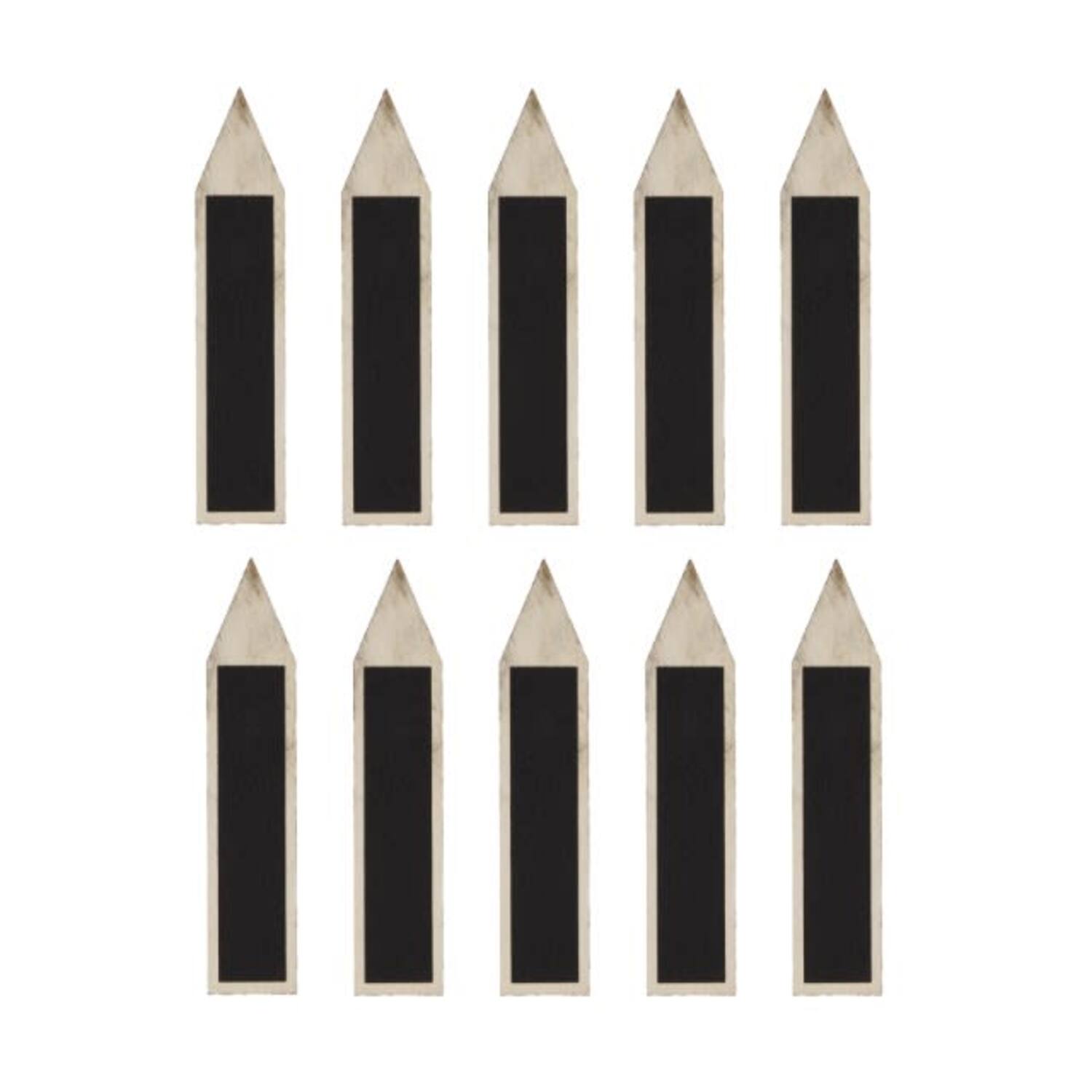Plant marker blackboard plywood 4x0.4x18cm 10pc FSC 100%