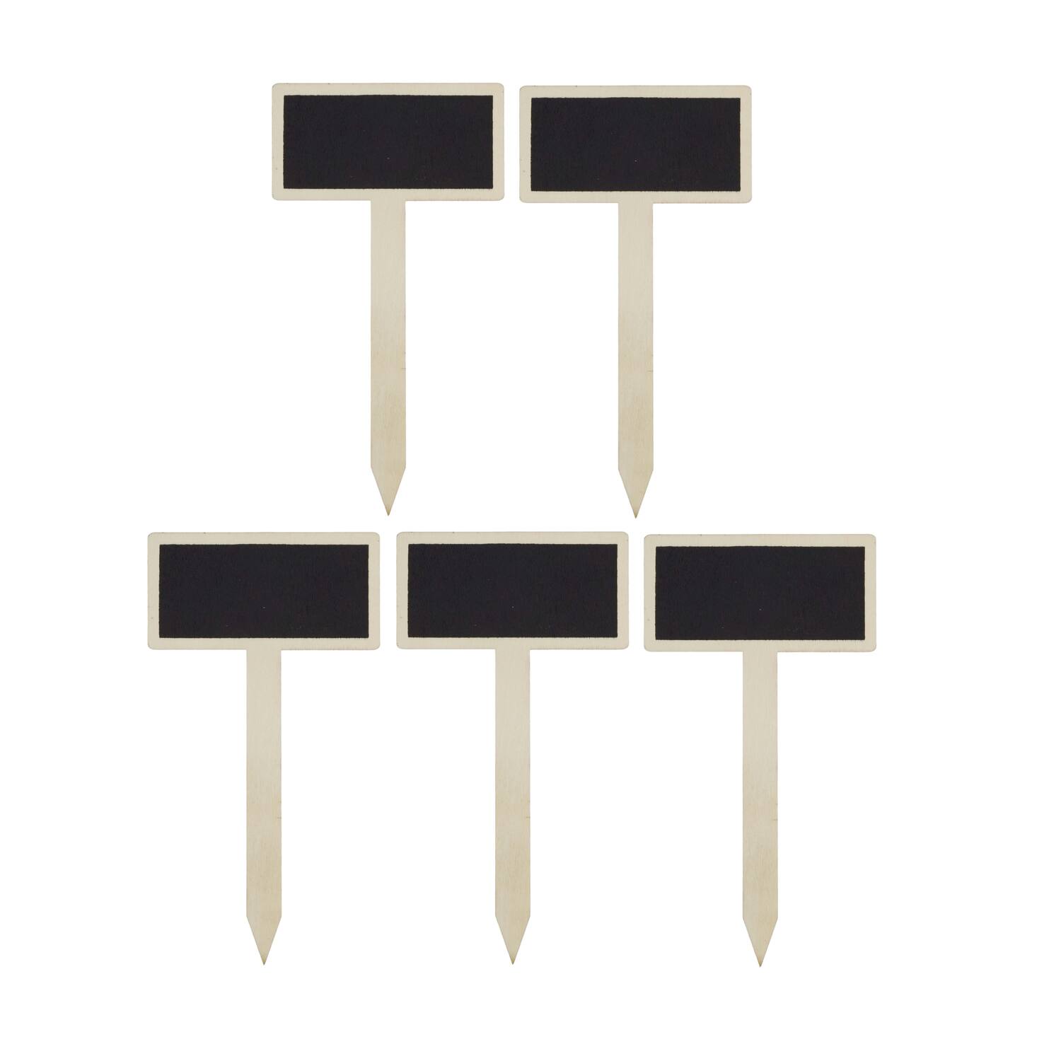 Plant marker blackboard plywood 10x0.4x18.3cm 5pc FSC 100%