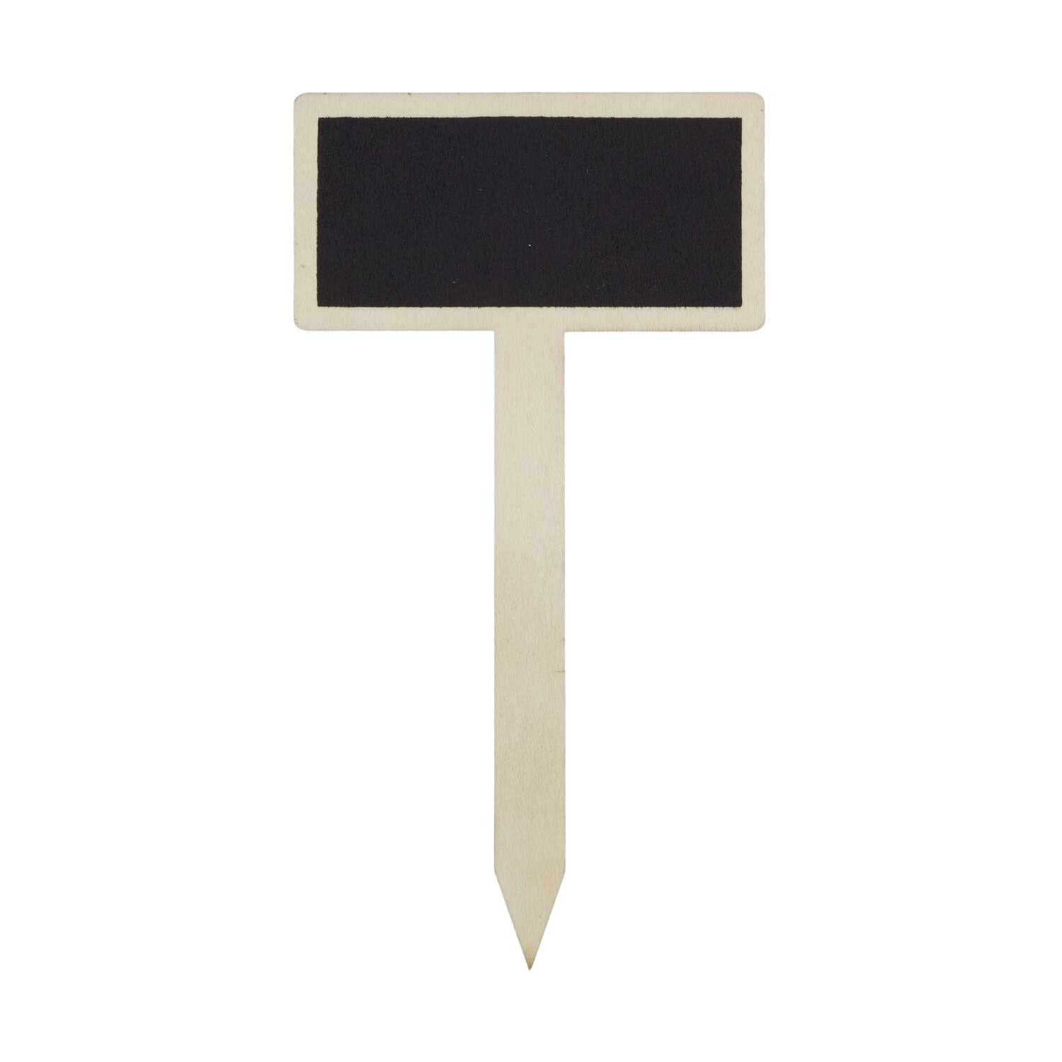Plant marker blackboard plywood 10x0.4x18.3cm 5pc FSC 100%