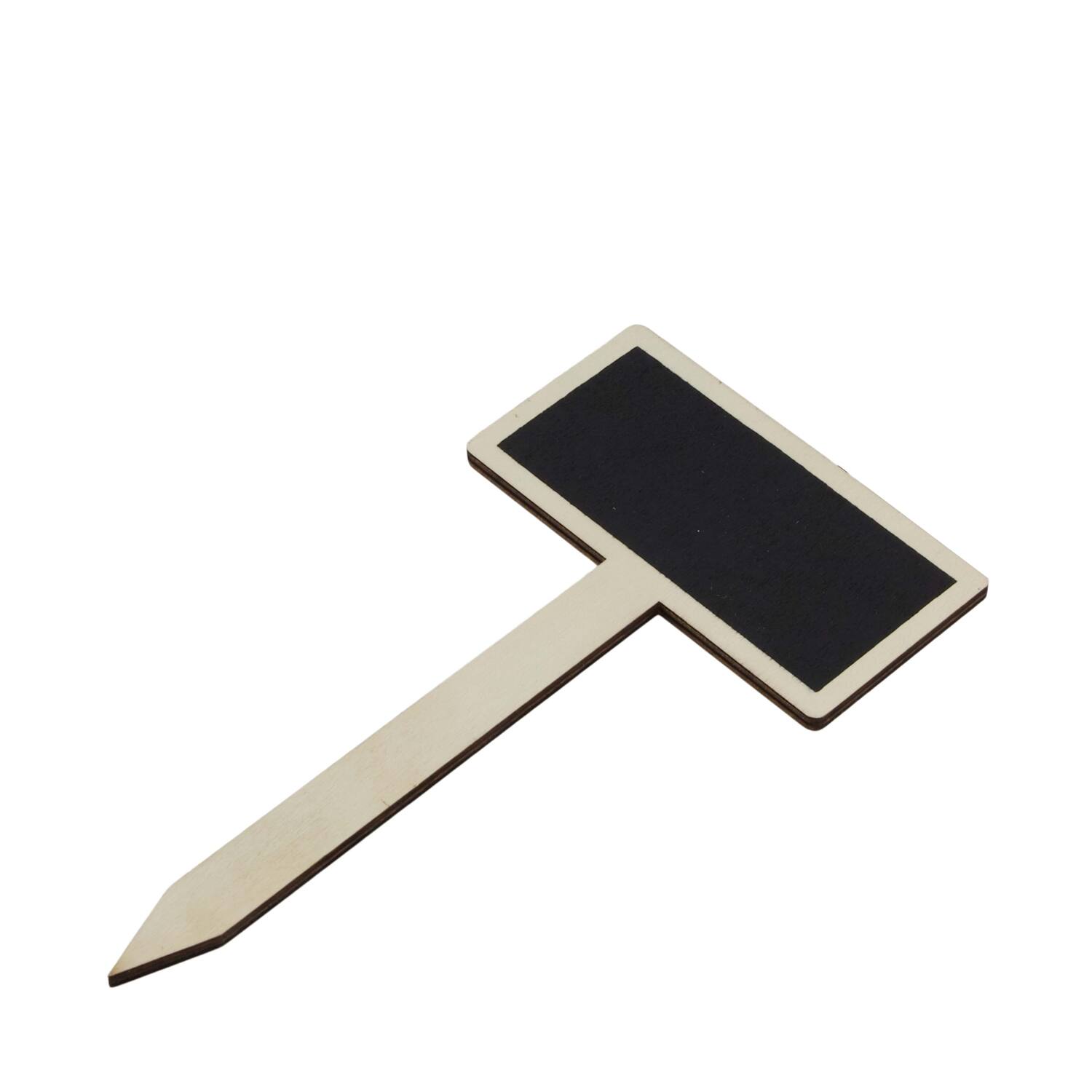 Plant marker blackboard plywood 10x0.4x18.3cm 5pc FSC 100%