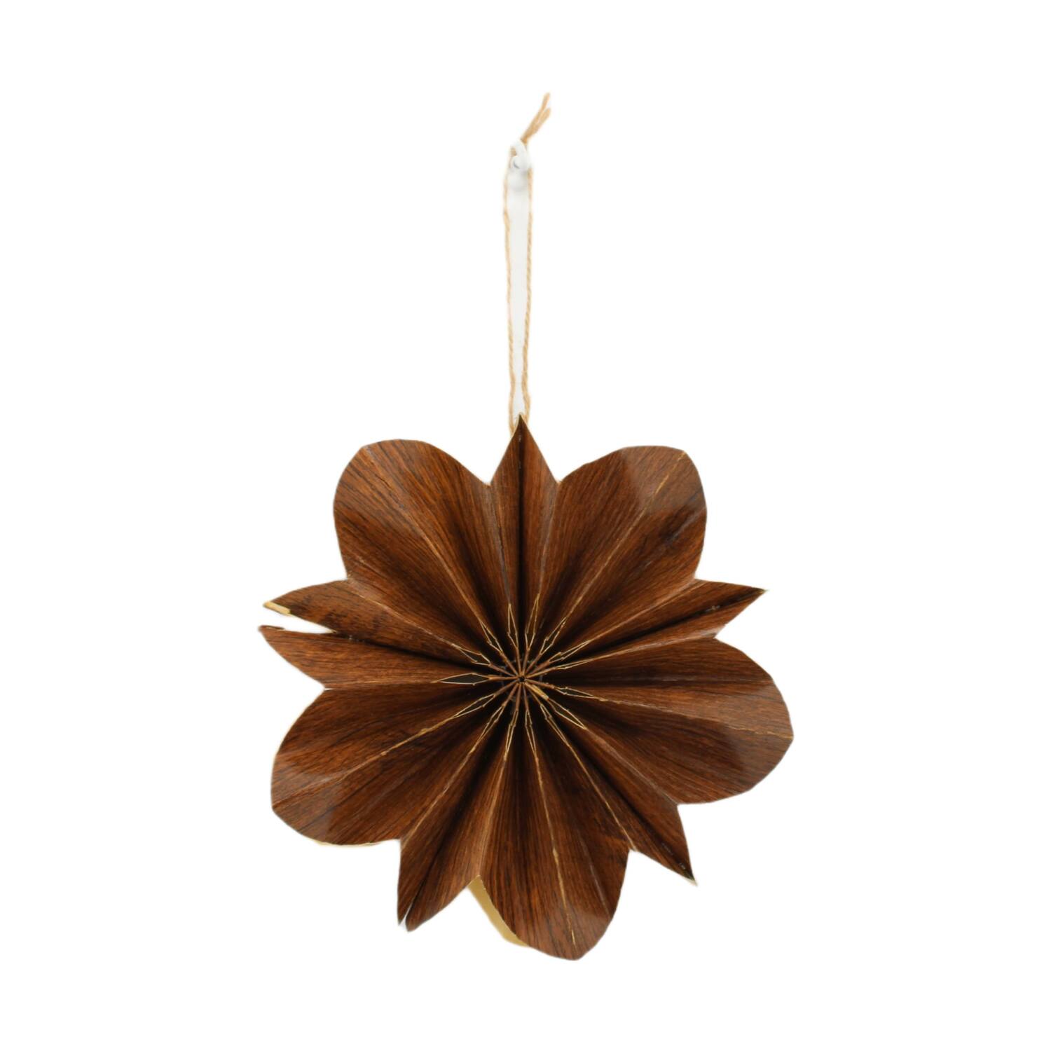 Hanger flower paper 20x20x5cm FSC mix 100% - Brown