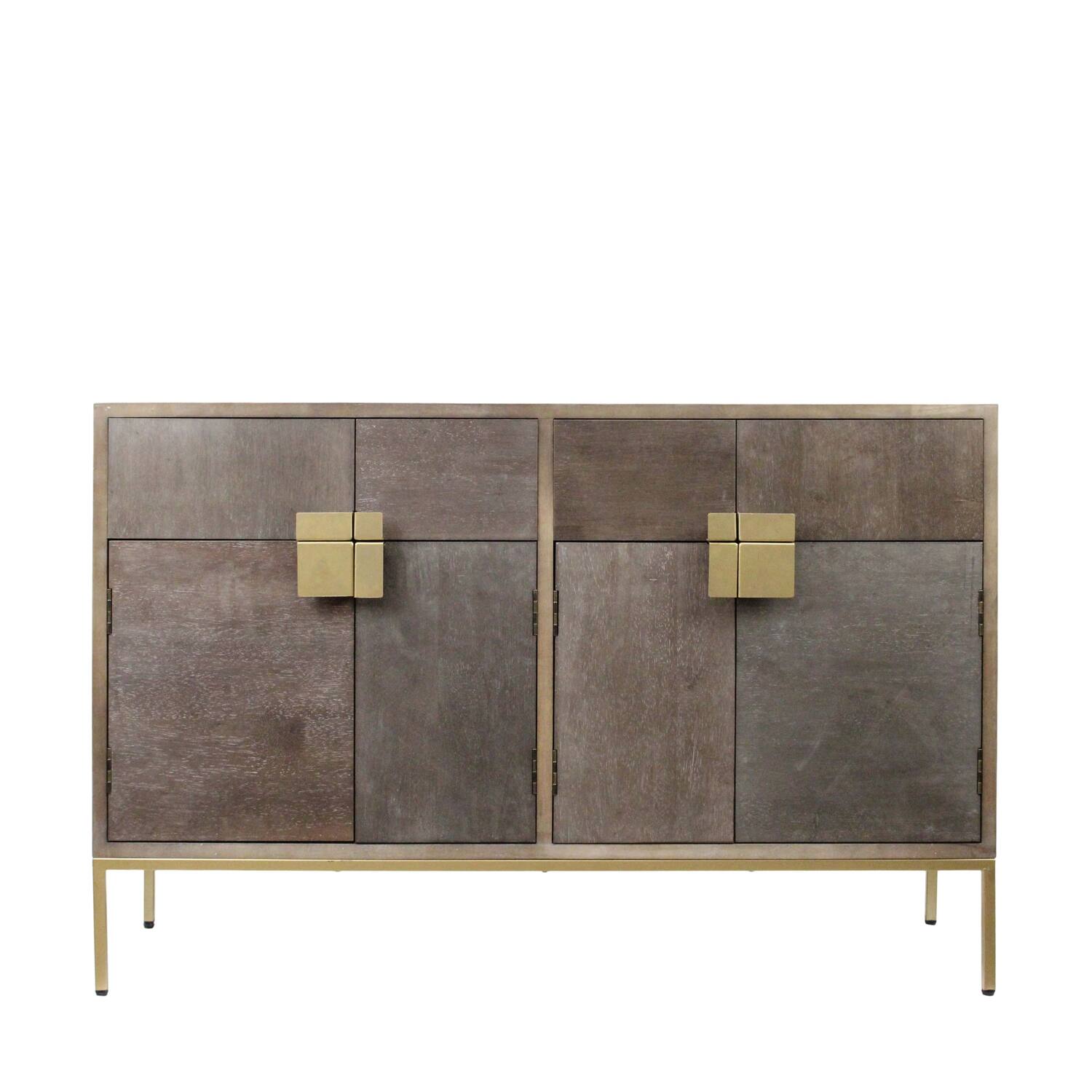 Cabinet fir wood 117x37x77cm FSC 100%