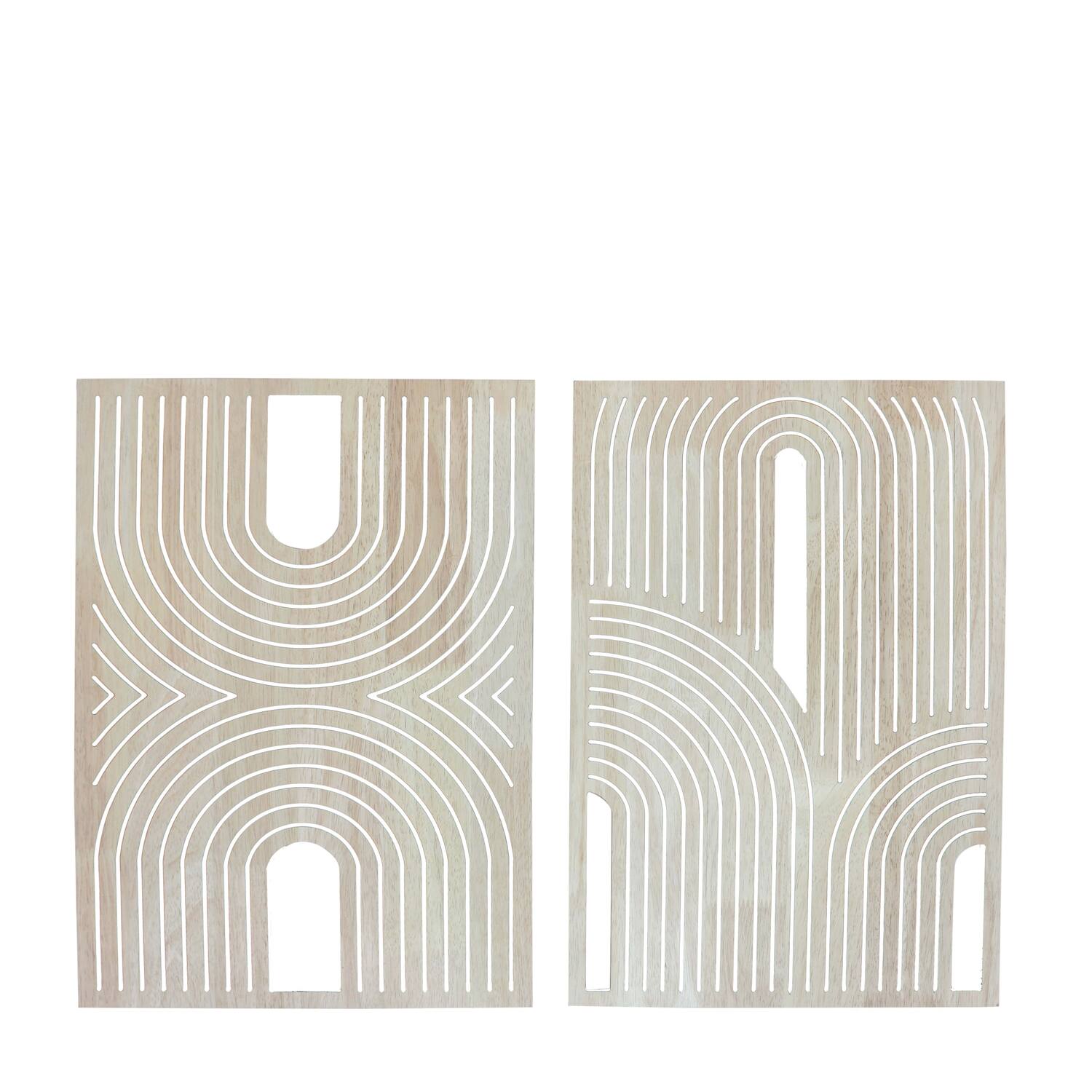 Wall art mdf 38x1.2x58cm FSC 100% - Natural