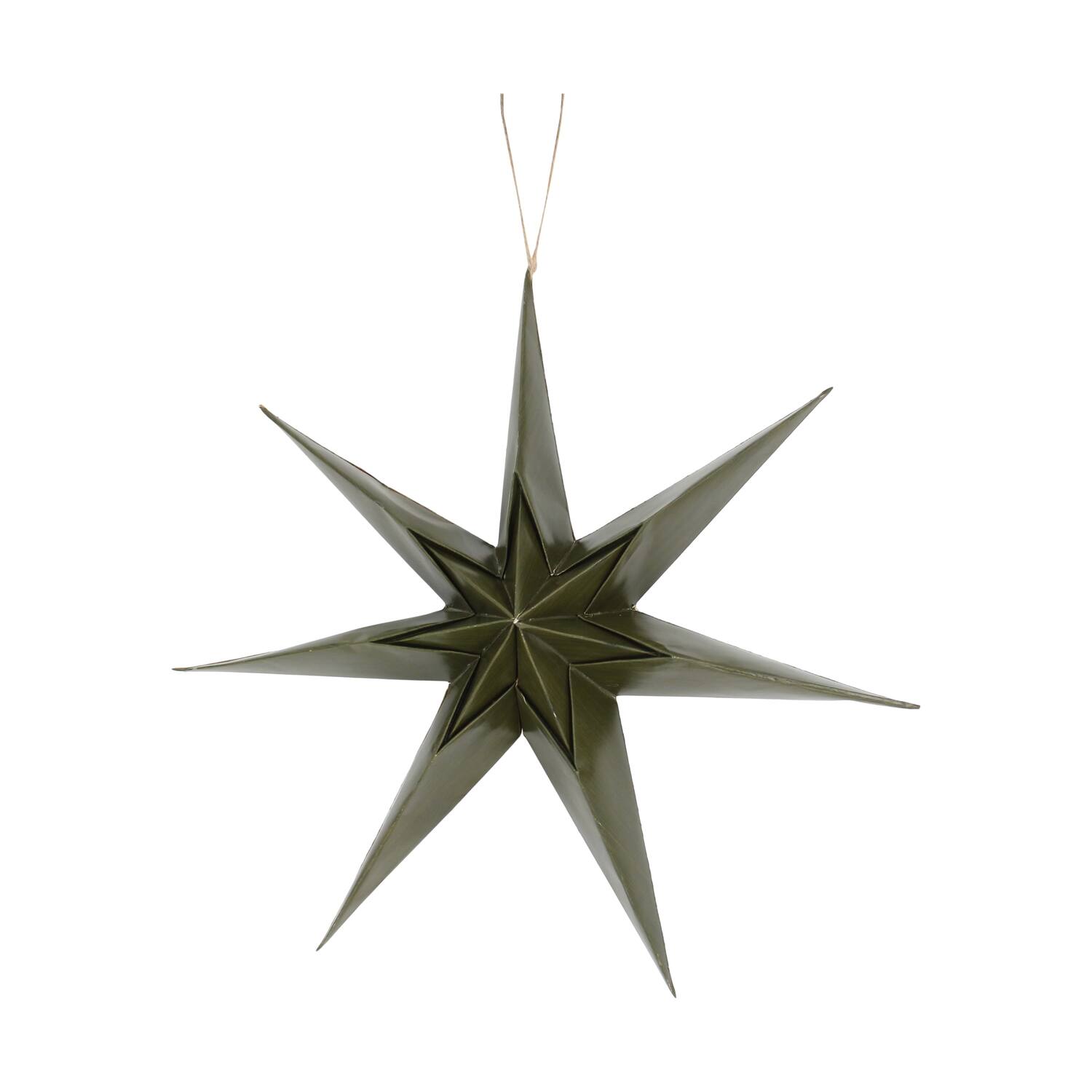 Hanger star wood print paper 40x12x40cm FSC mix 100%