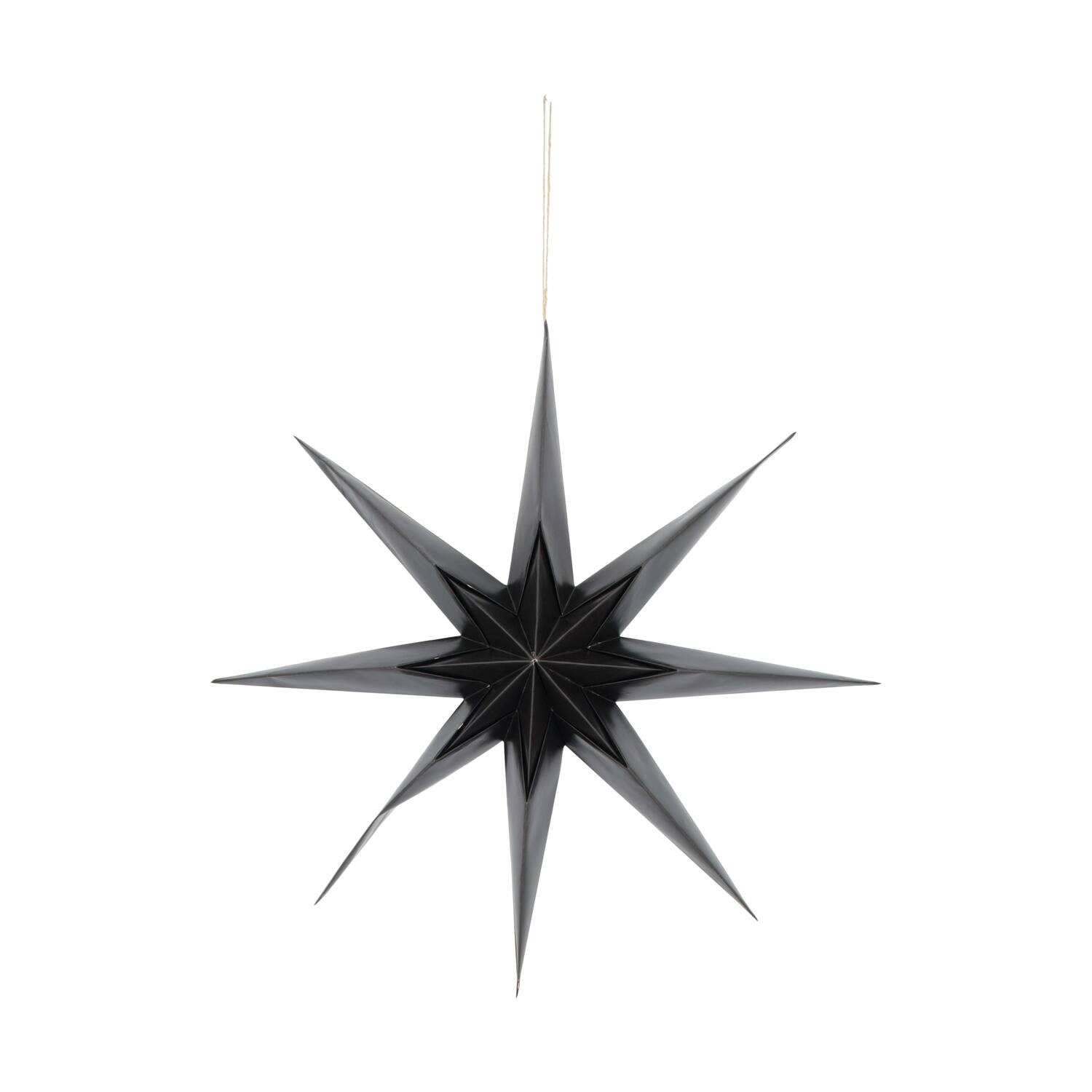 Hanger star wood print paper 60x19x60cm FSC mix 100%