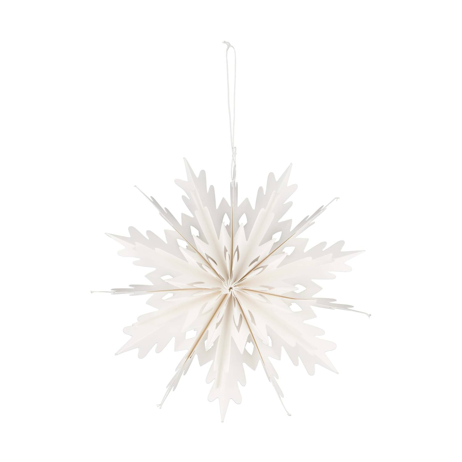 Hanger snowflake paper 20x7x20cm FSC mix 100% - White