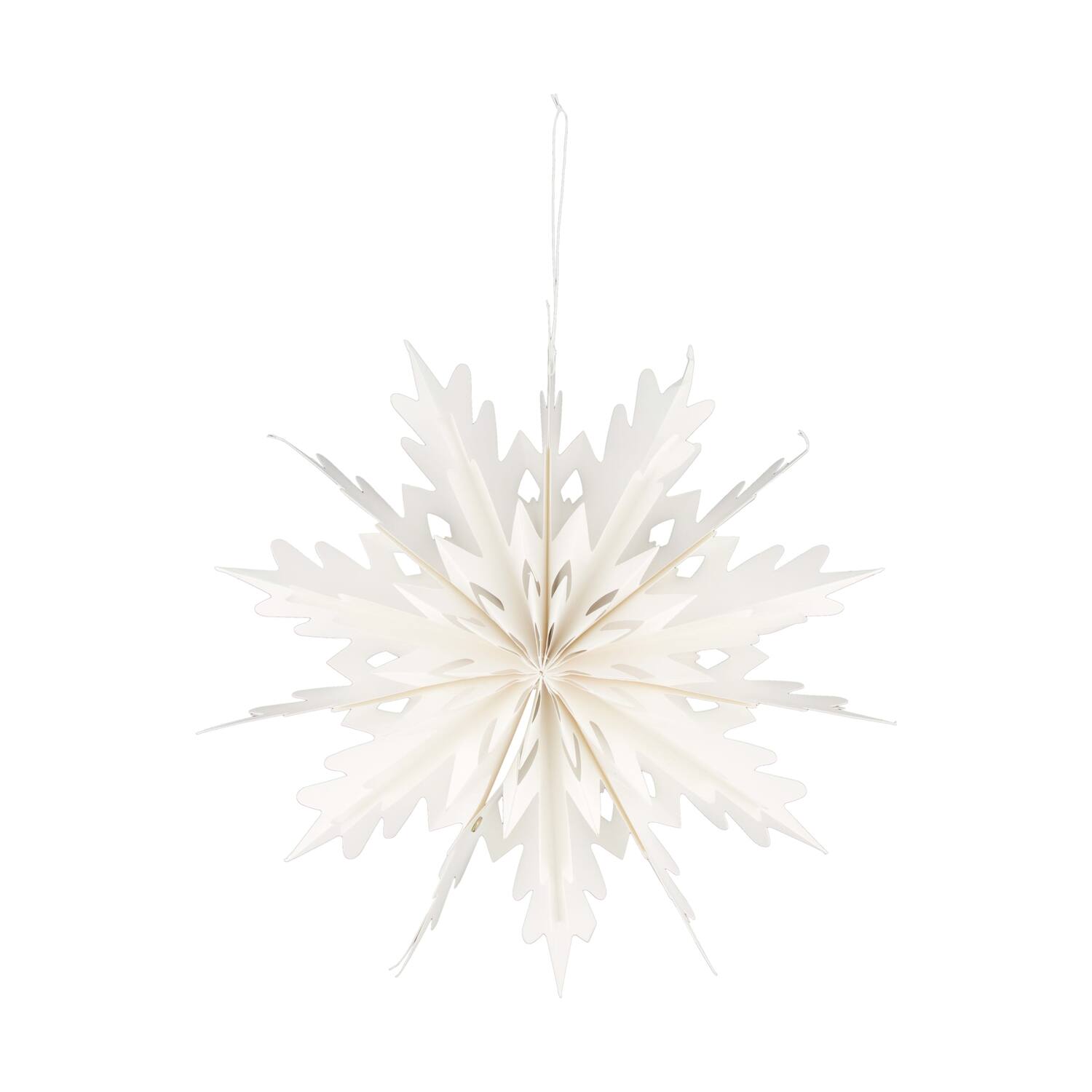 Hanger snowflake paper 40x9x40cm FSC Mix 100% - White
