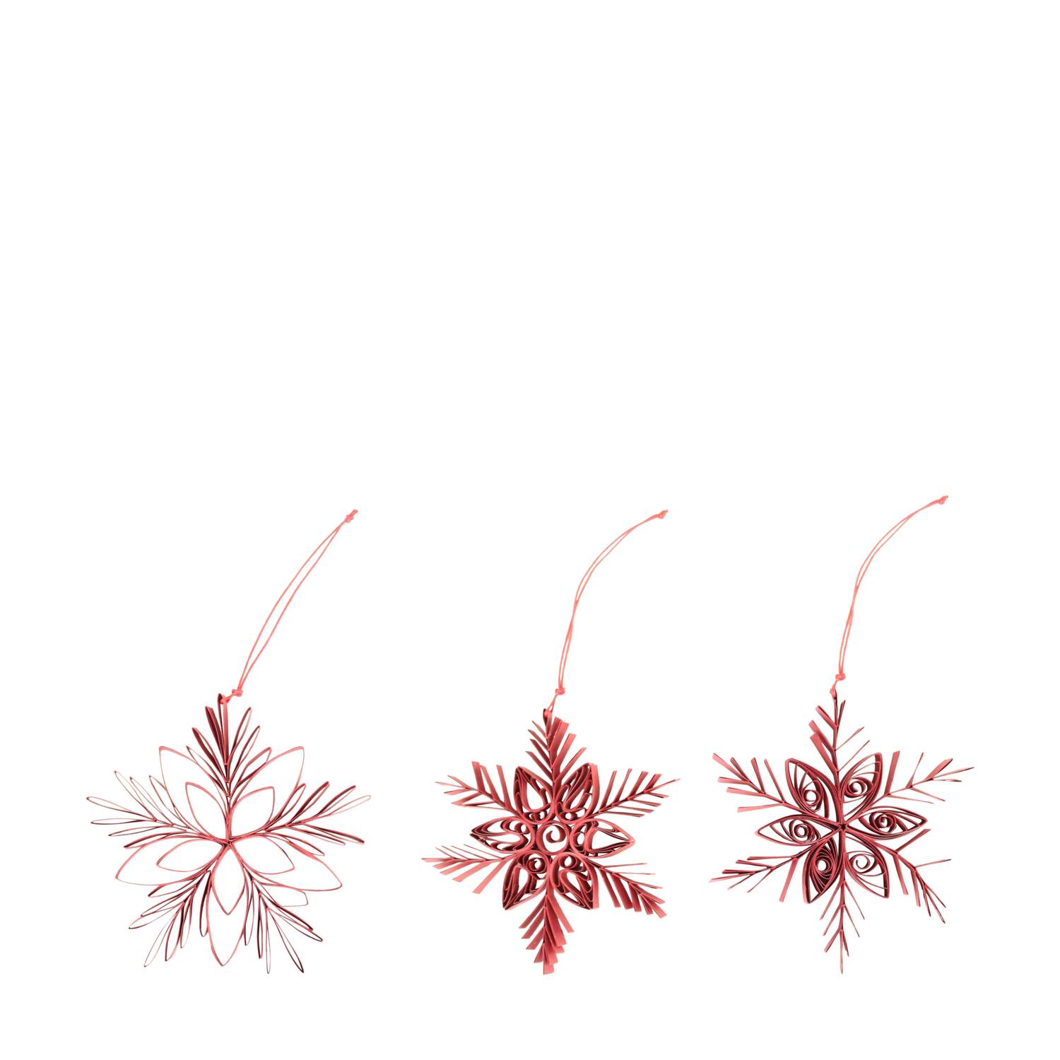 Hanger snowflake paper 13x1x13cm A/3 FSC Mix 100%