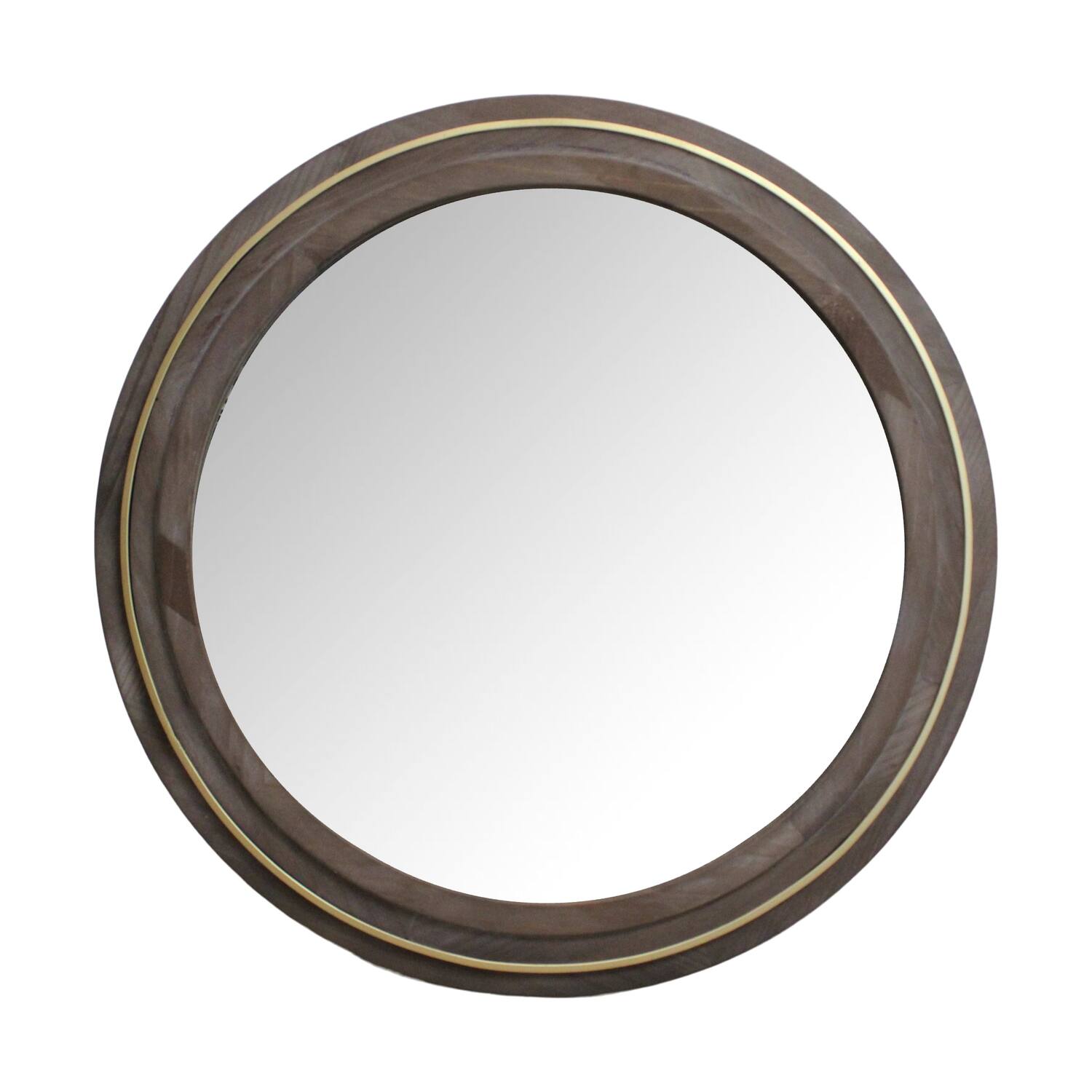 Mirror round fir wood 78x4x78cm FSC 100%