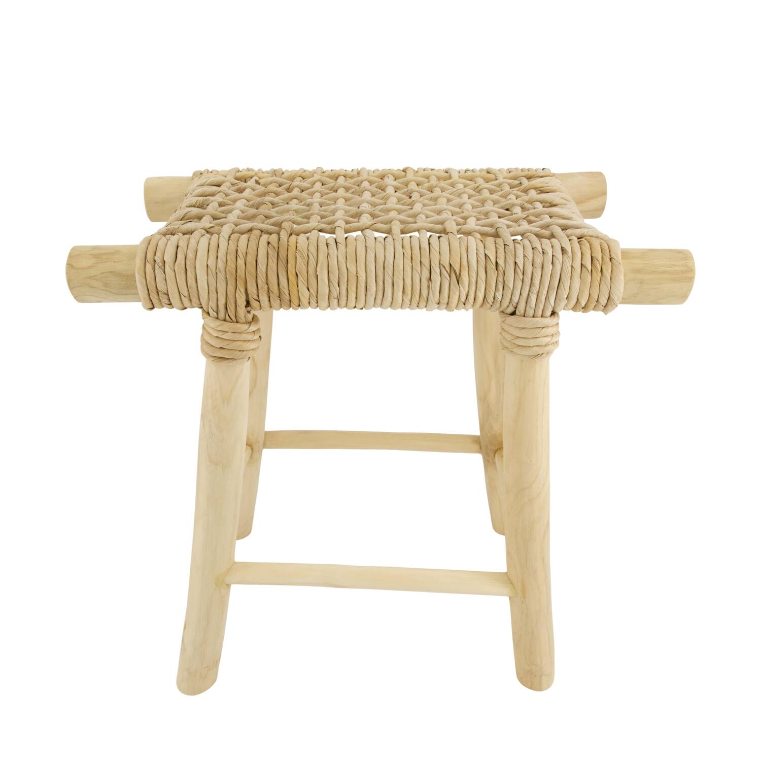 Stool teak wood 45x28x45cm FSC 100%