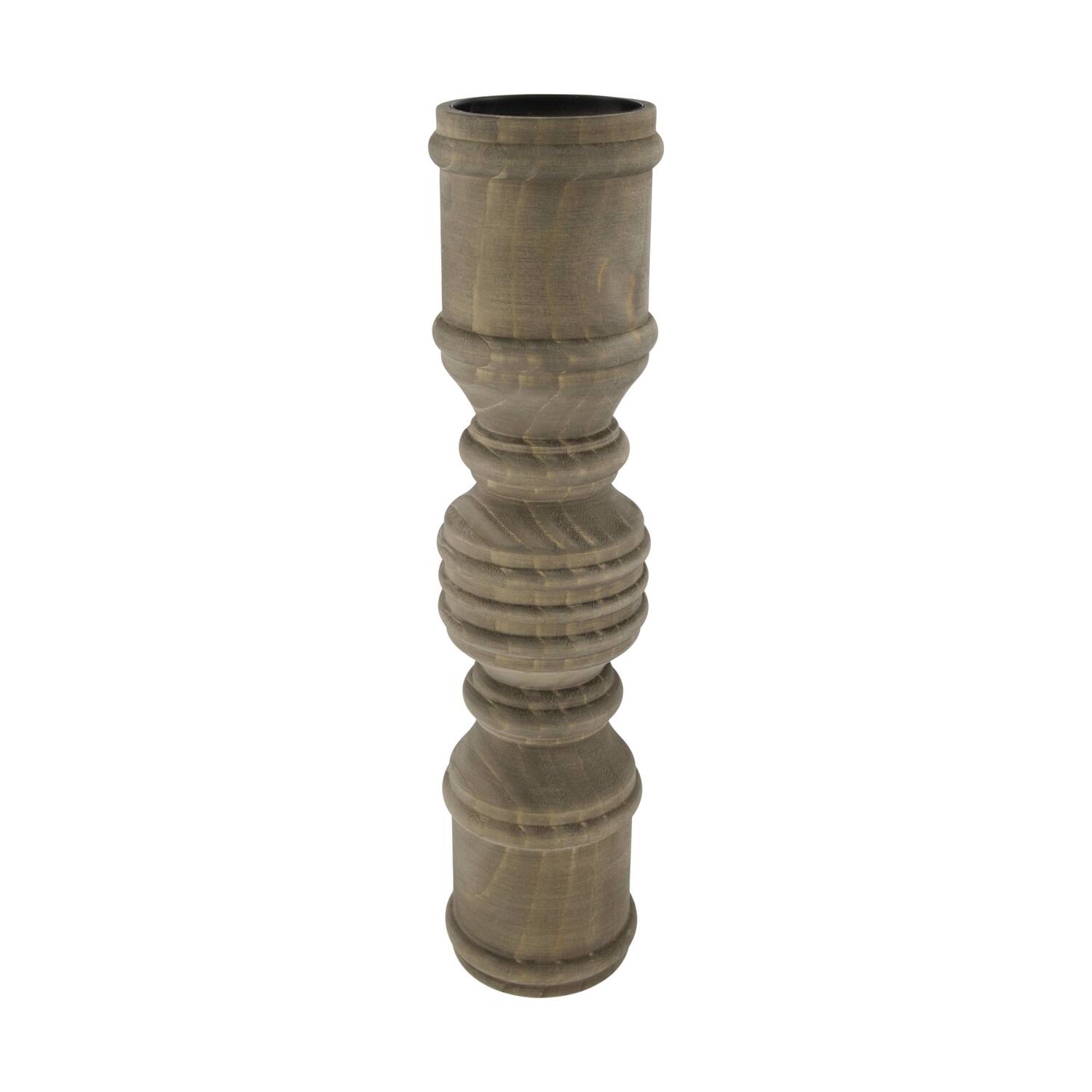 Candle holder pine wood 10x10x32cm FSC 100%