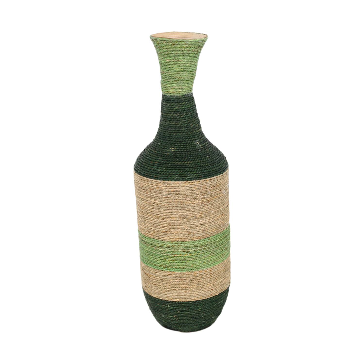 Vase seagrass / bamboo 22x22x70cm FSC 100%
