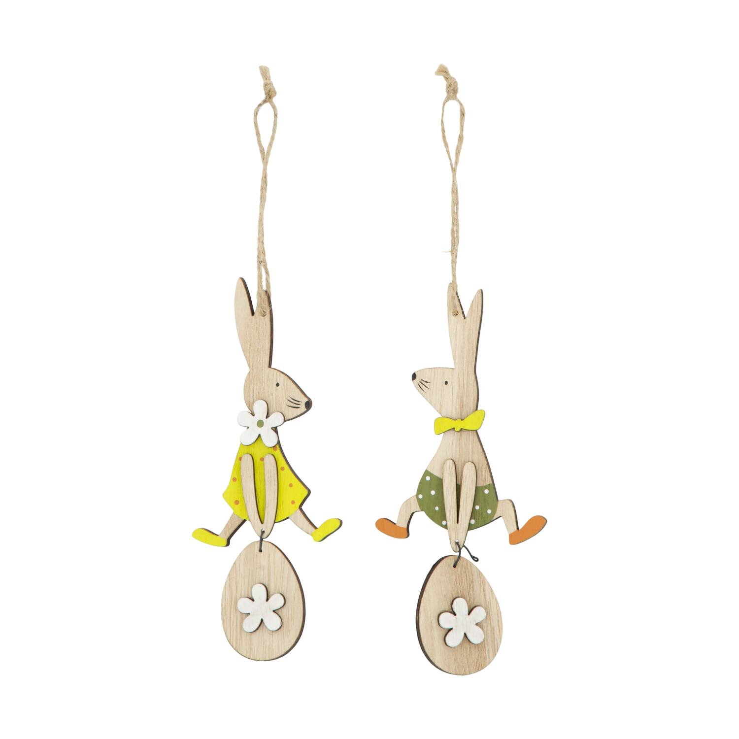 Hanger rabbit ply wood 7x0.7x15cm 2pc FSC 100%
