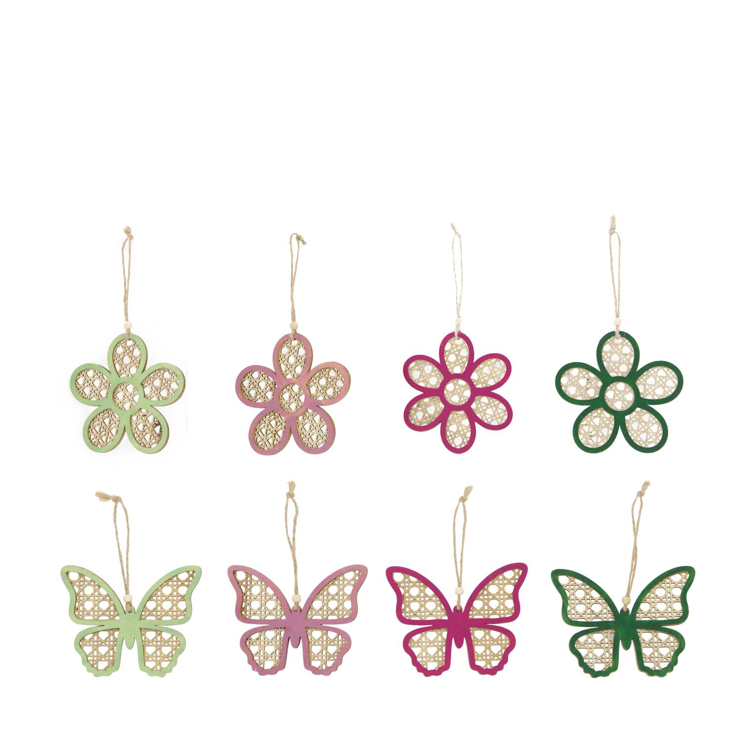 Hanger butterfly / flower ply wood 12x0.5x10cm A/8 FSC 100%