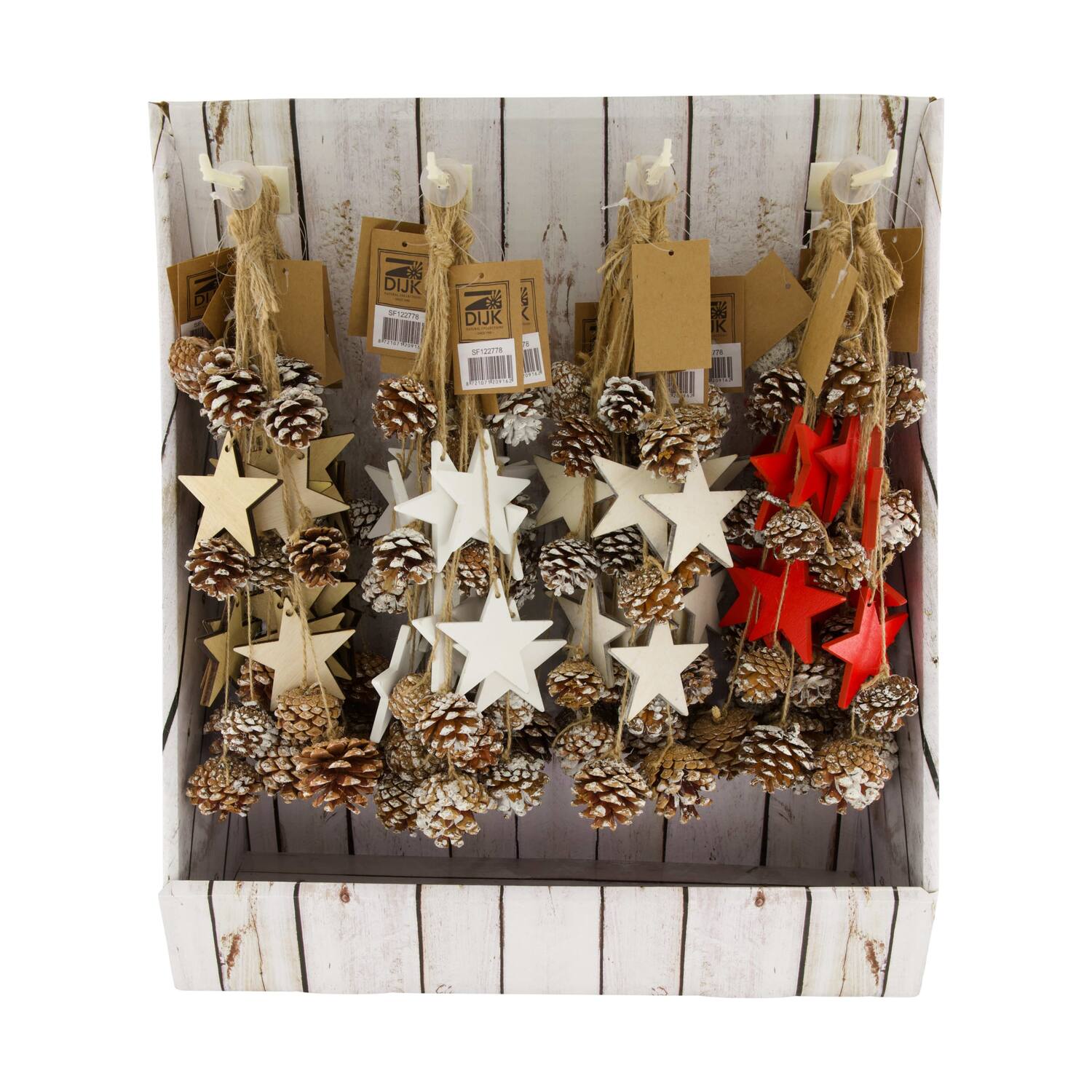 Hanger star poplar wood 7x0.5x35cm A/4 FSC 100%