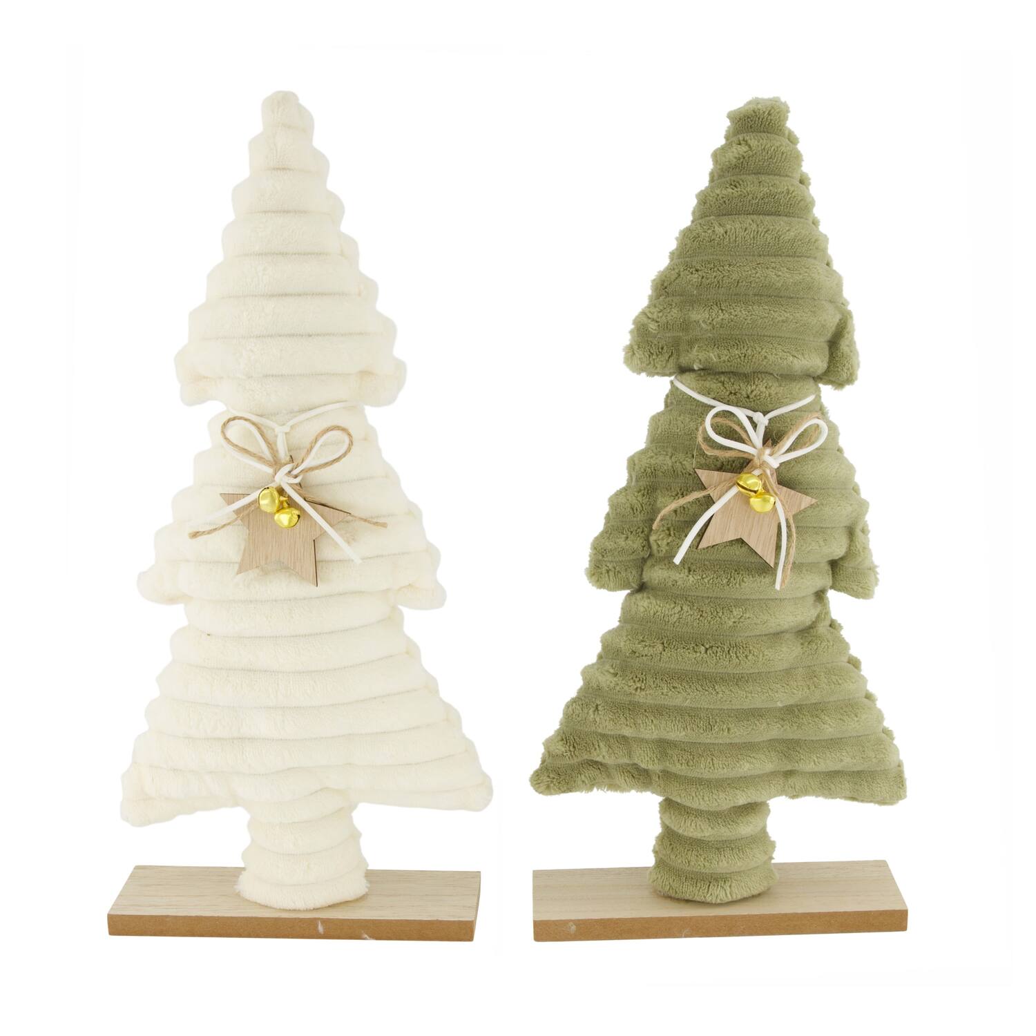 Statue tree plywood with fabric 18x5x38.5cm  FSC 100% - Multi