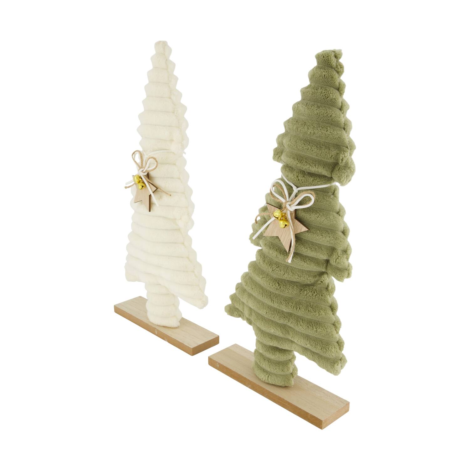 Statue tree plywood with fabric 18x5x38.5cm  FSC 100% - Multi