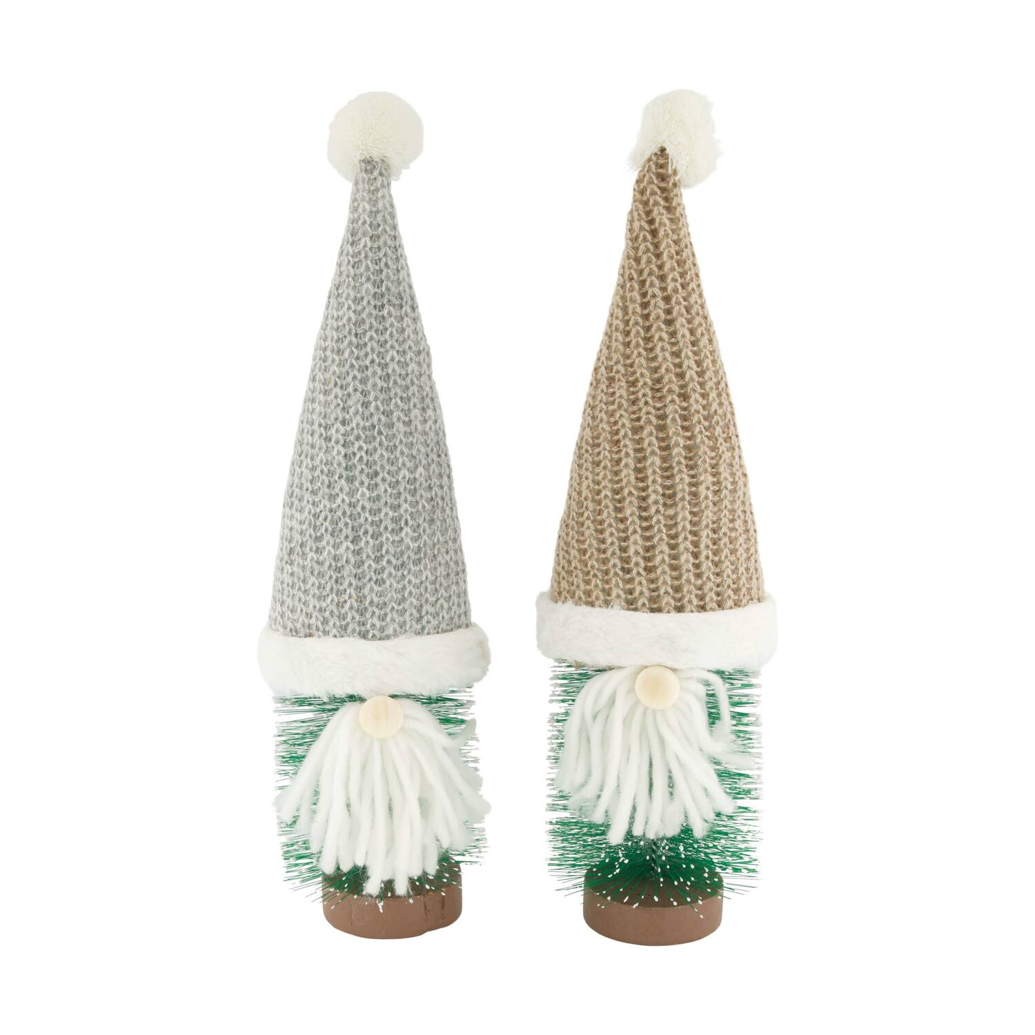 Figurine tree on mdf with hat fabric 12x12x39cm C/2 FSC 100%