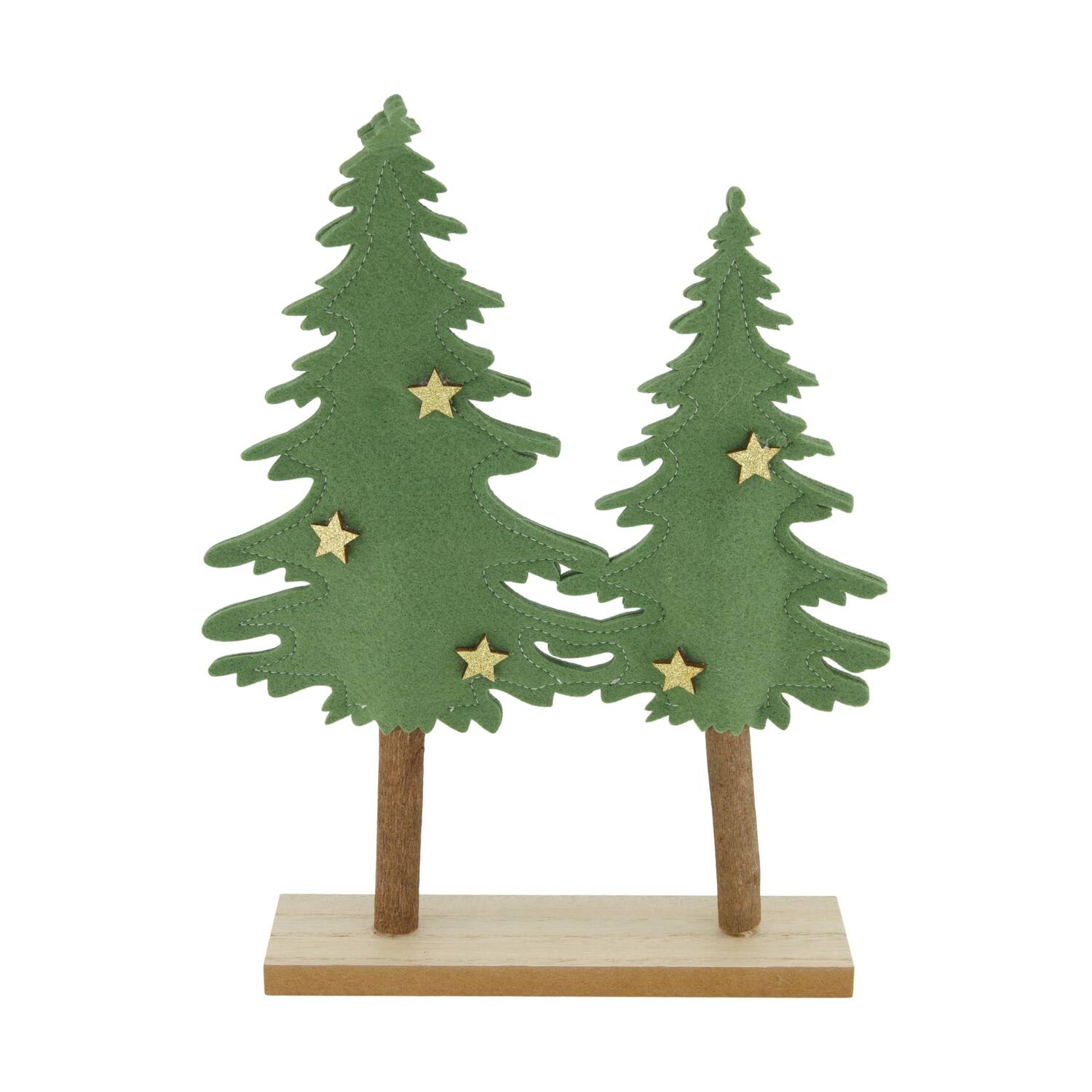 Figurine tree mdf felt 22.5x5x31.5cm FSC 100%