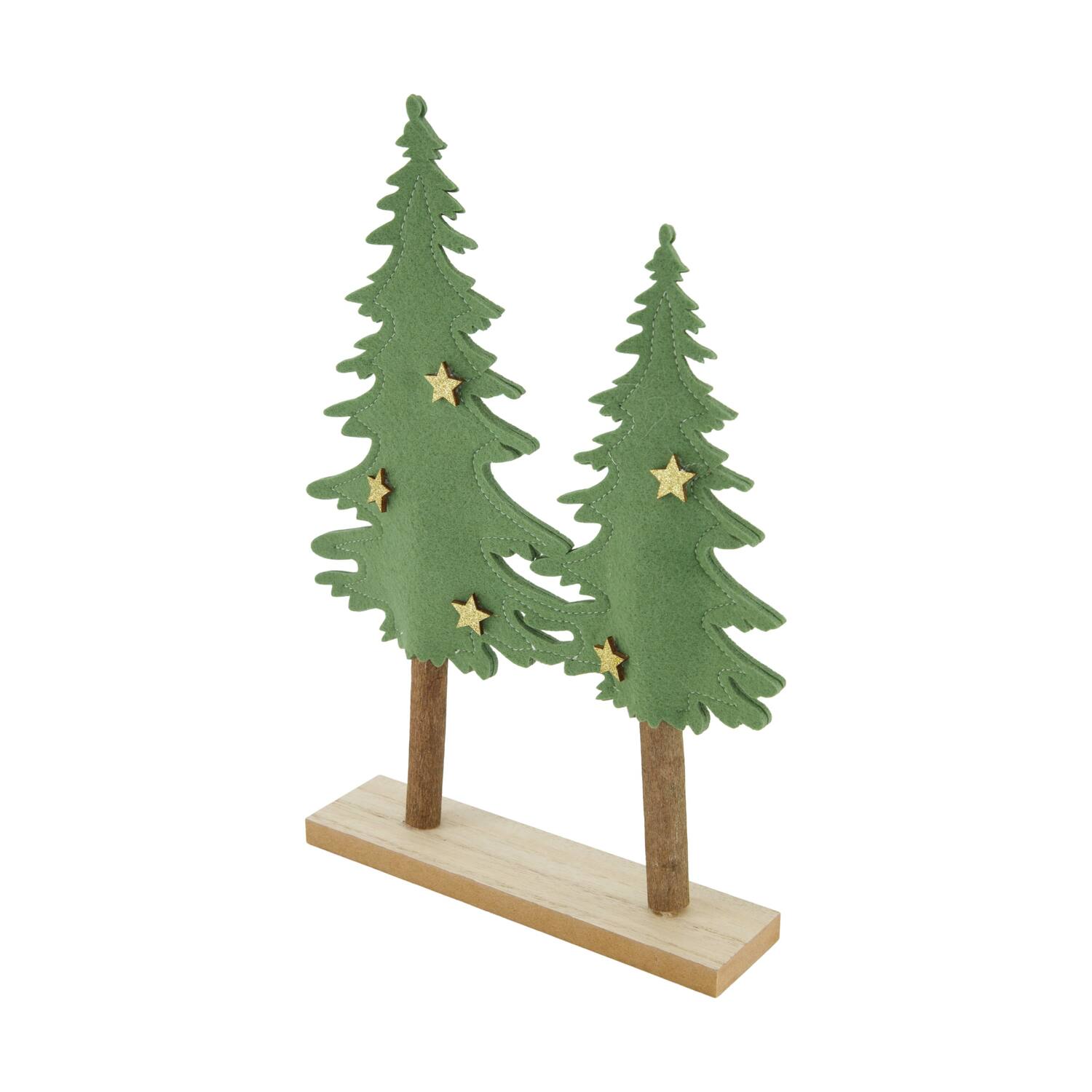 Figurine tree mdf felt 22.5x5x31.5cm FSC 100%