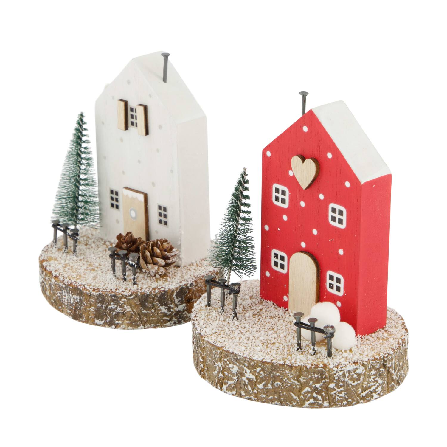 Figurine house mdf 9.5x9.5x12cm FSC 100% - White