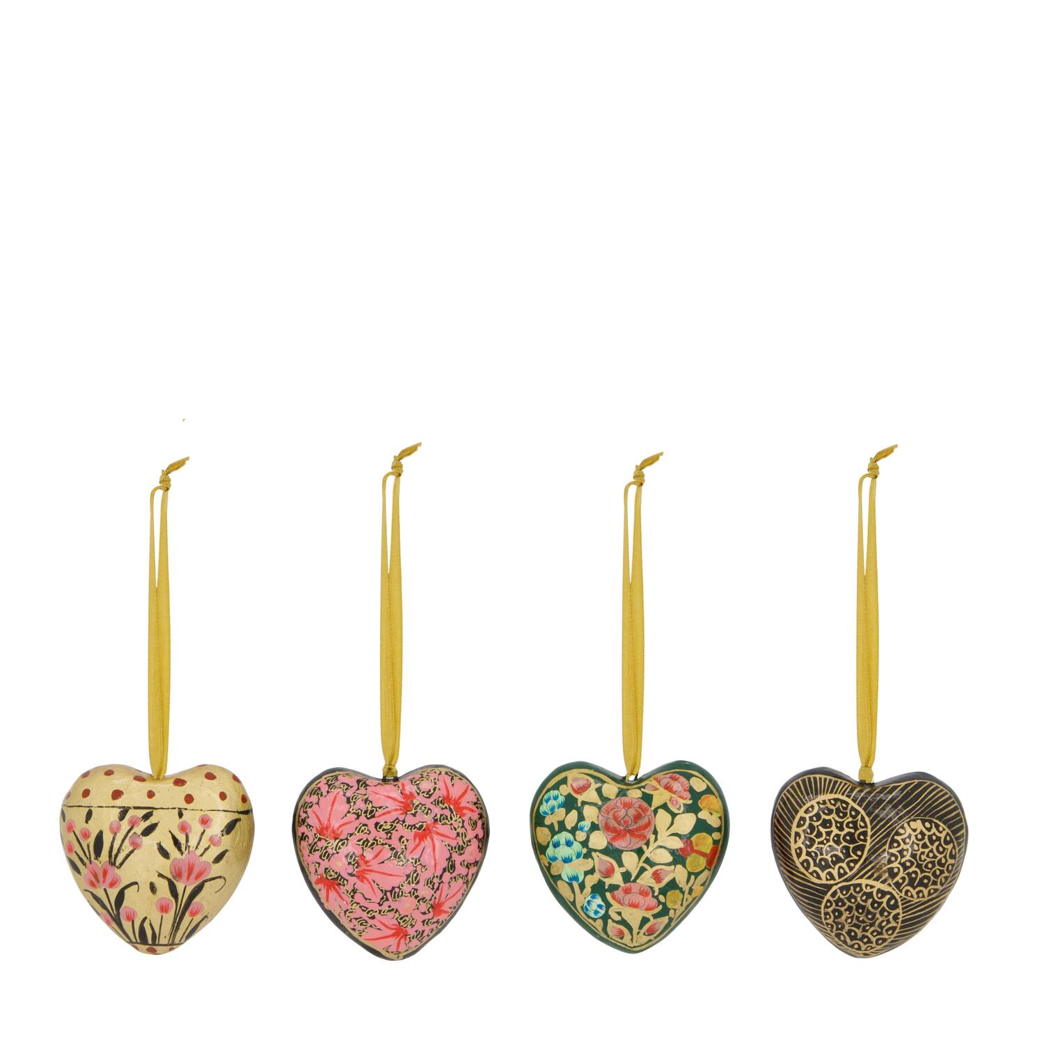 Hanger heart paper mache 8.5x7.5x5cm A/4 FSC Recycled 100%
