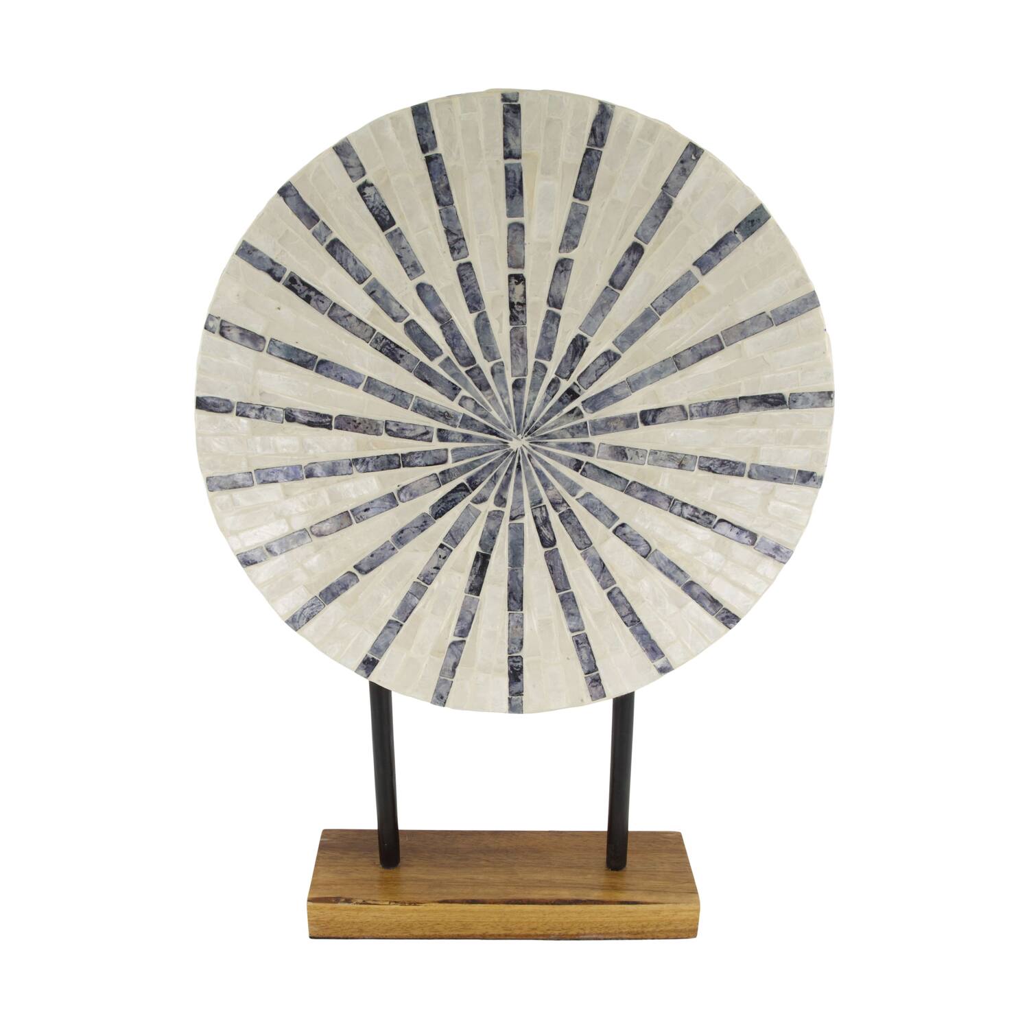 Statue round capiz / mdf 35x35x50cm FSC 100%
