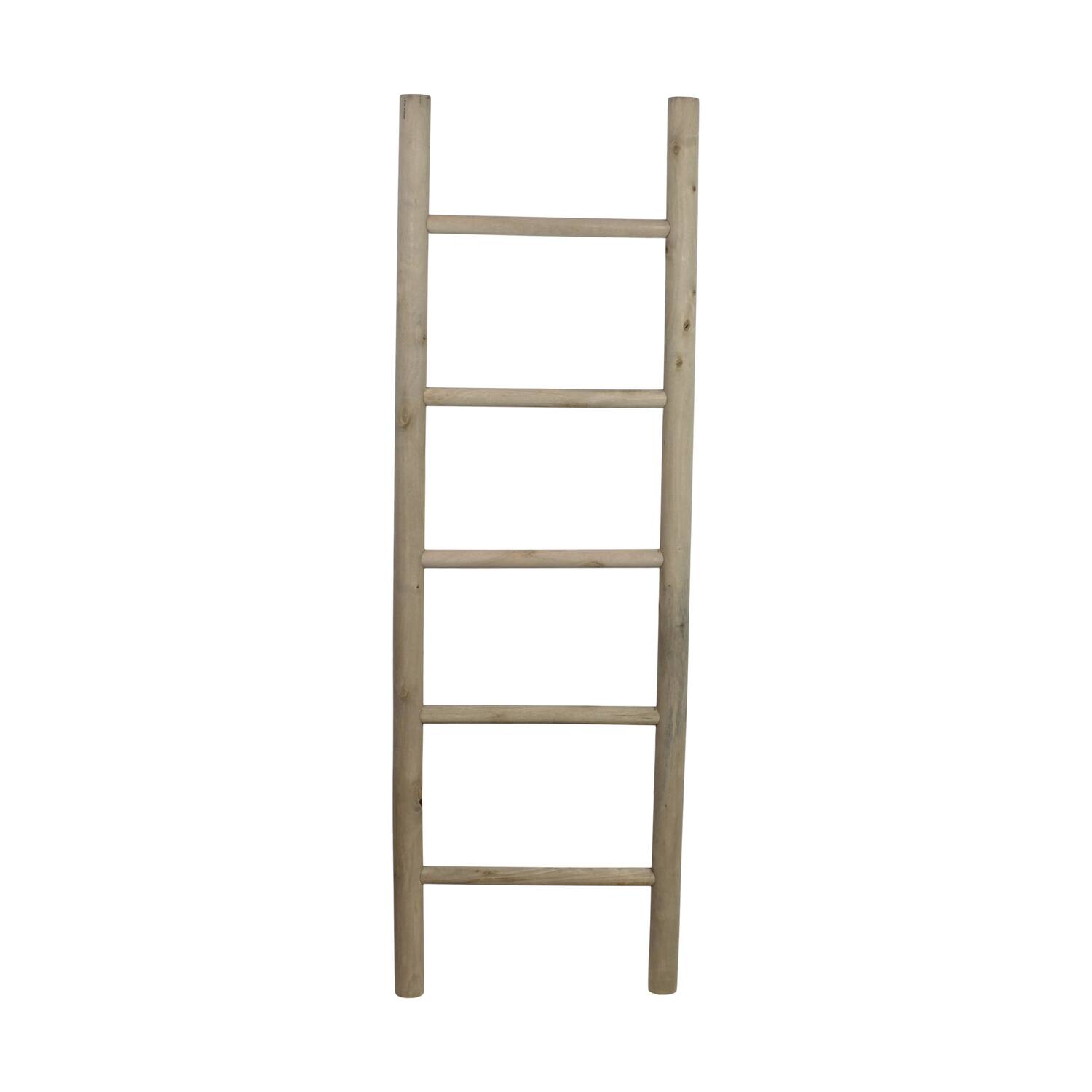 Ladder poplar wood 38x3.8x118cm FSC 100% - Natural