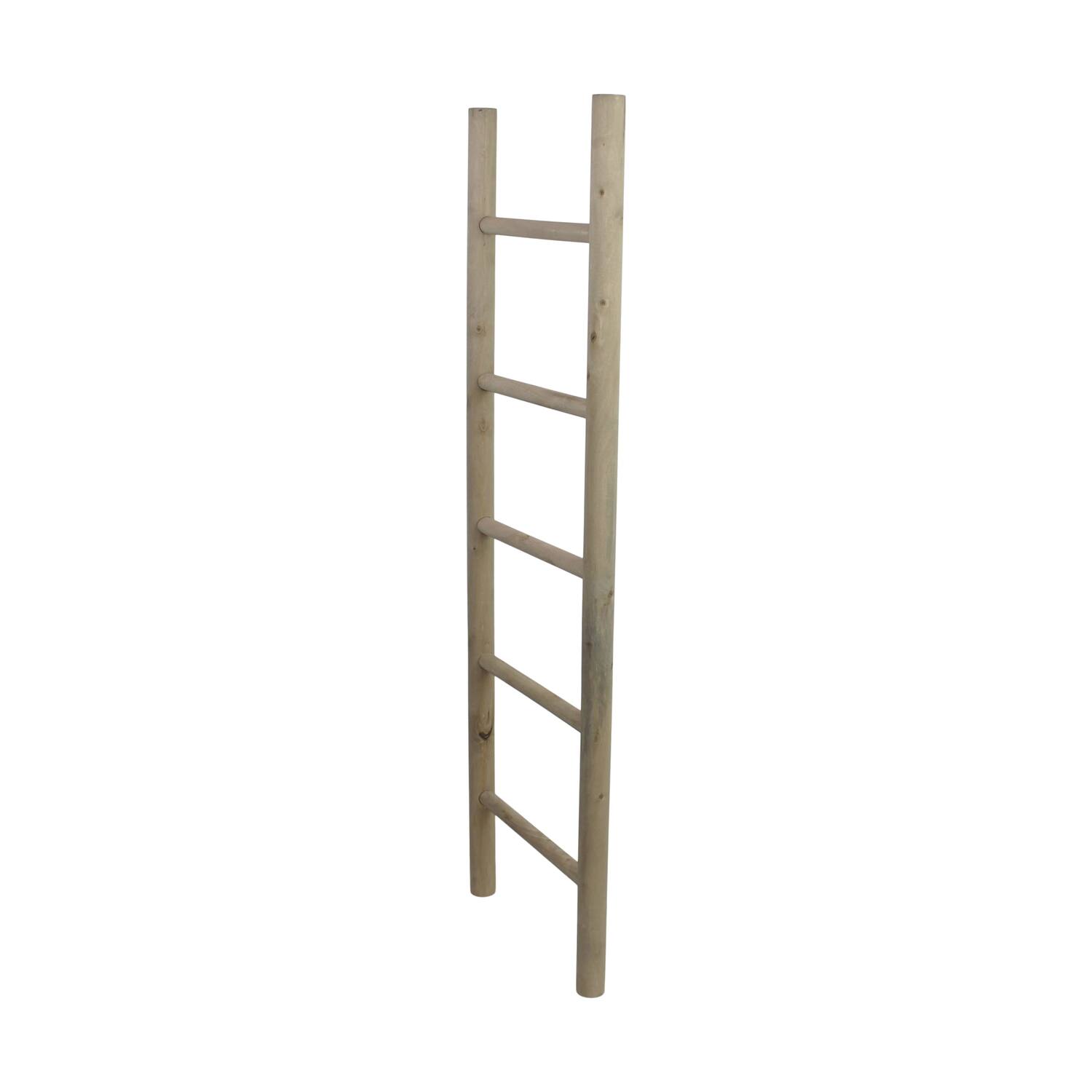 Ladder poplar wood 38x3.8x118cm FSC 100% - Natural