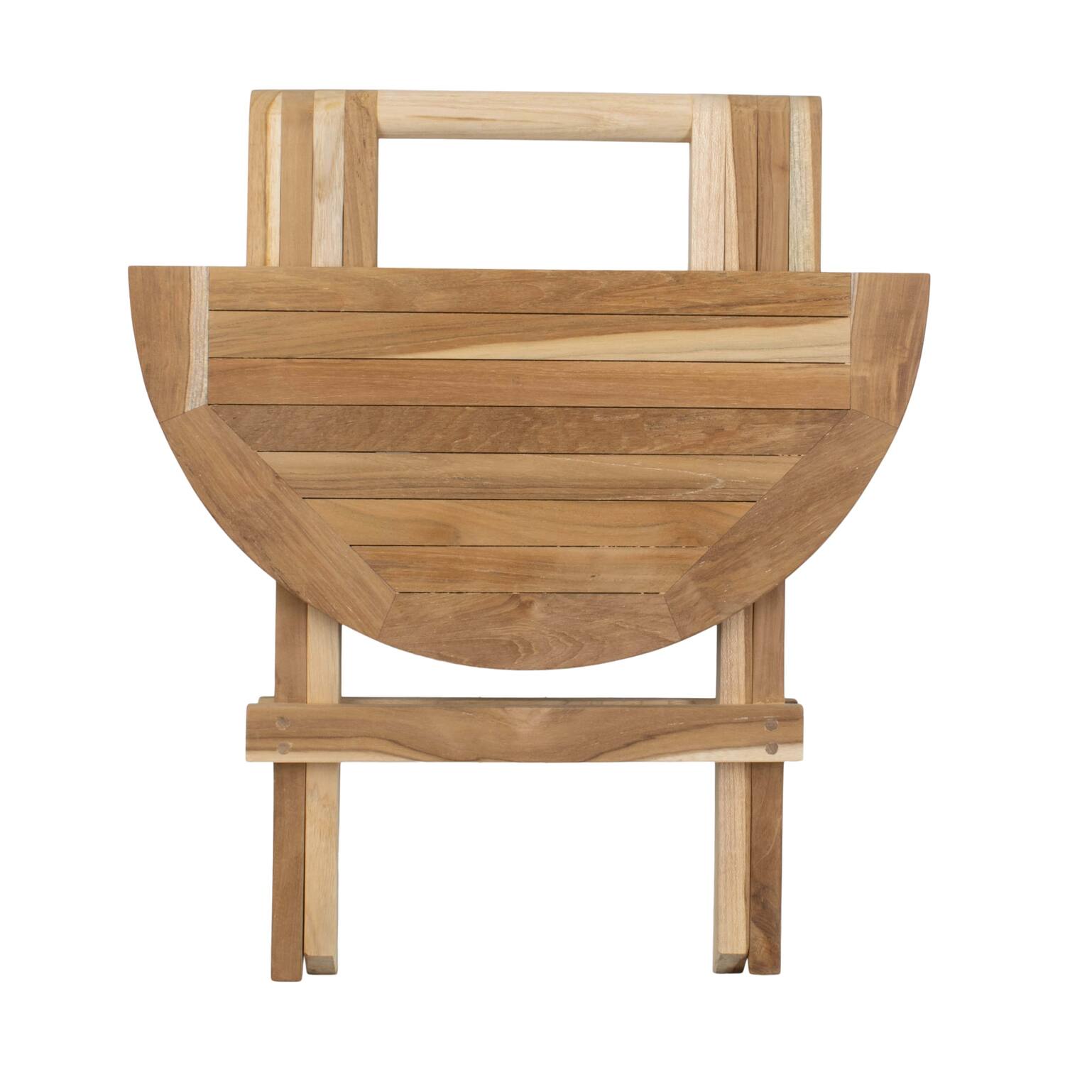 Table round teak wood 50x50x50cm KD FSC Recycled 100% - Natural