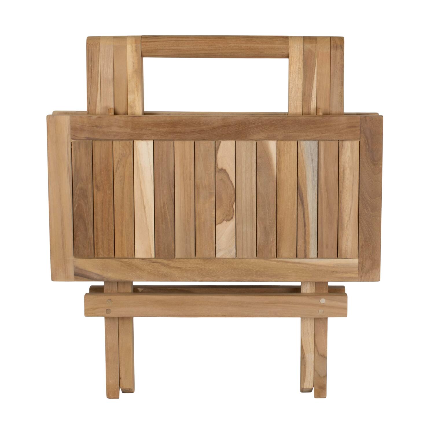 Table square teak wood 51x50x50cm KD FSC Recycled 100% - Natural