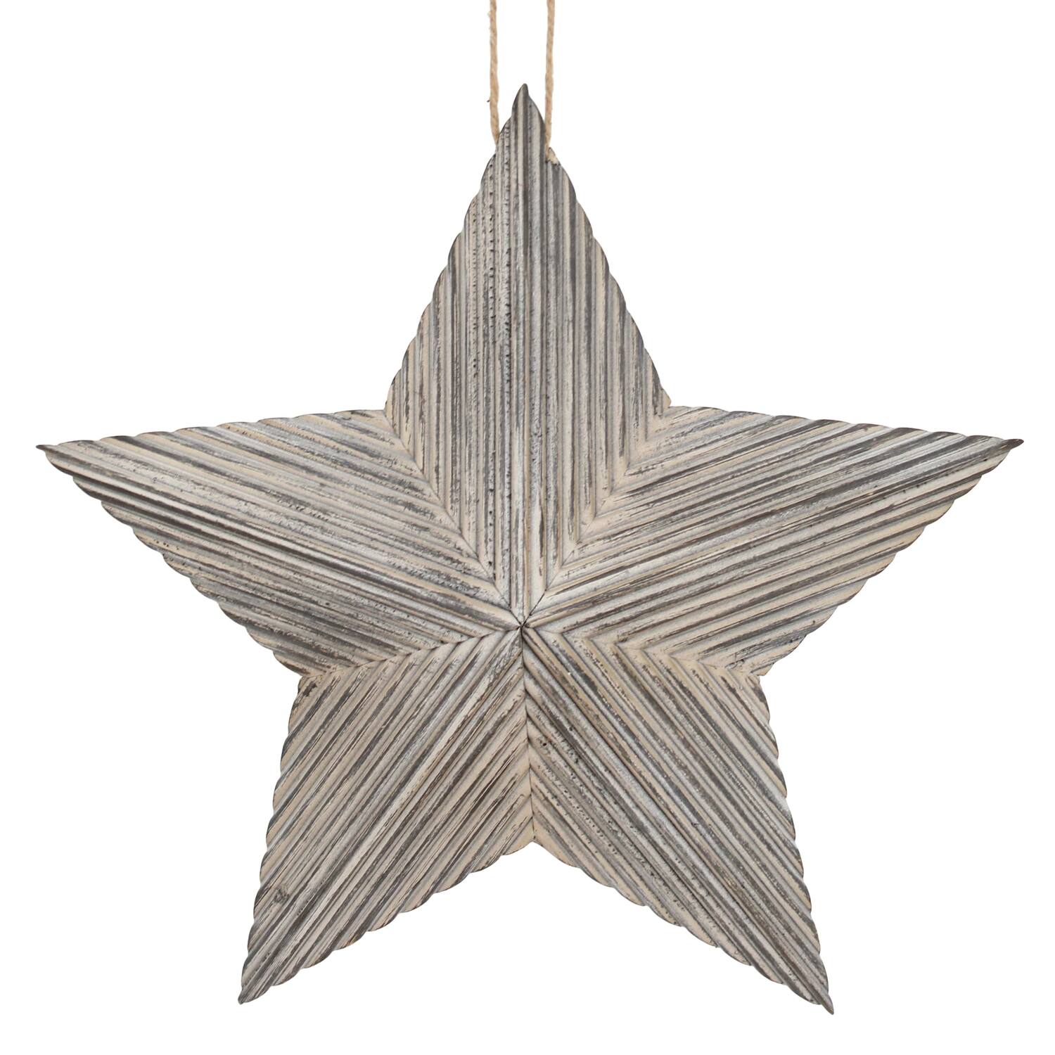 Star fir wood with hanger 38.5x5x37cm FSC 100% - Grey
